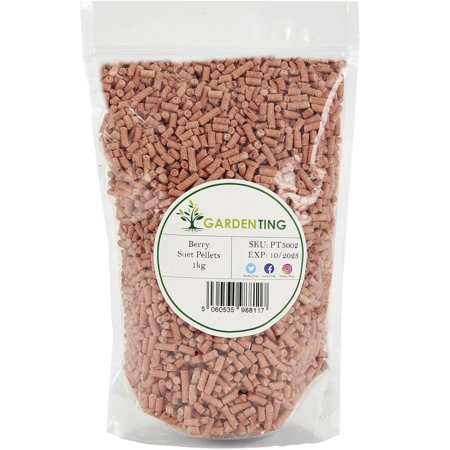 Garden Ting Berry Suet Pellets Wild Bird Food 1 kg