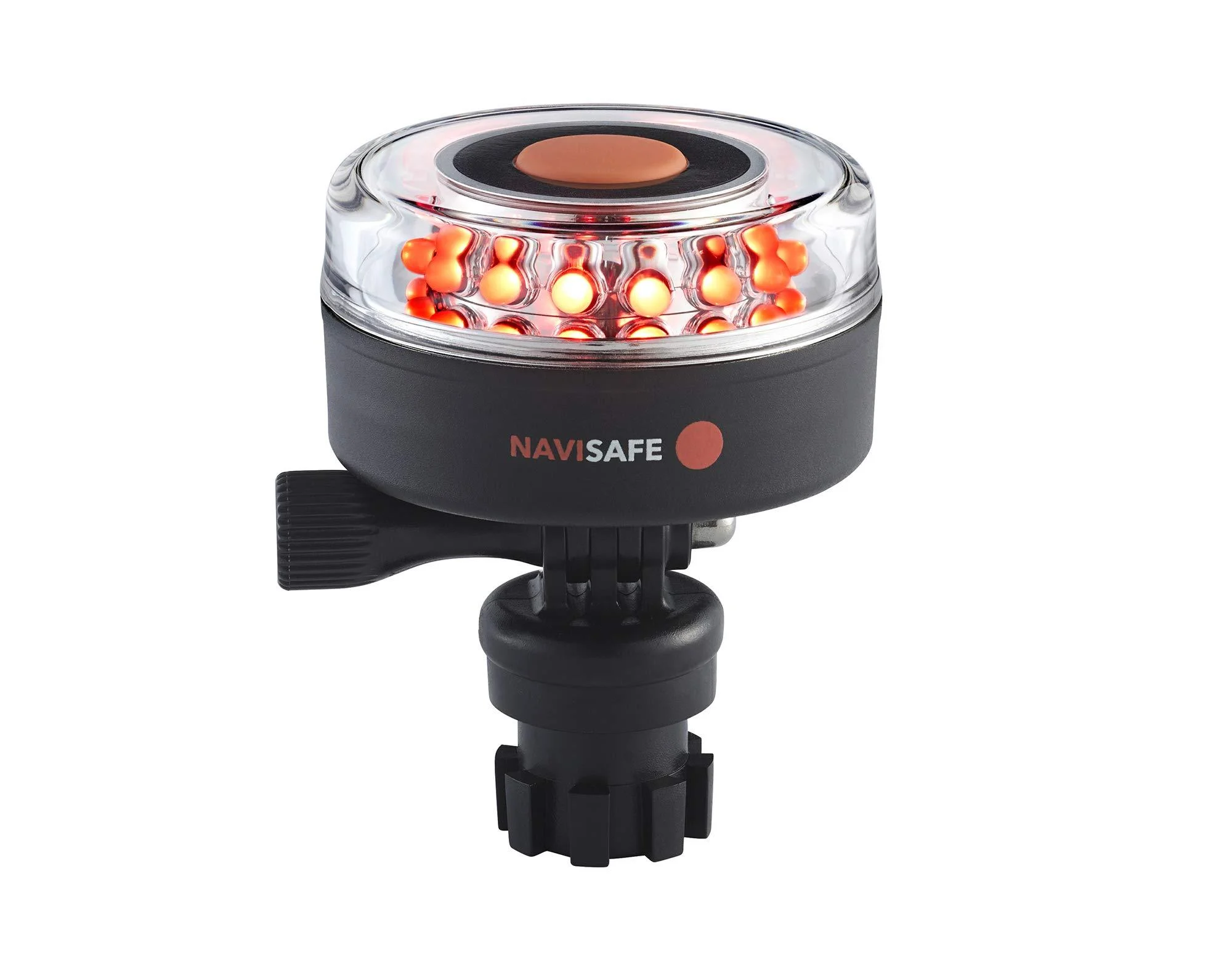 NAVISAFE Navilight All-Red, 5 Mode 360 2NM w/Navimount Base, Clear