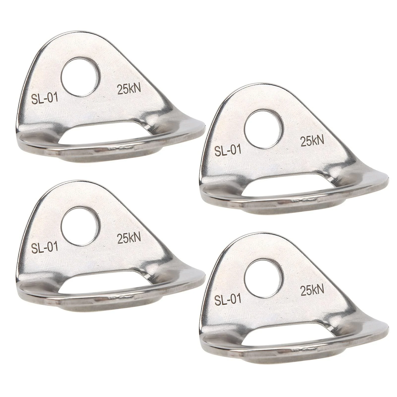 Alomejor 4pcs Climbing Anchor Rock Stainless Steel Durable Climbing Accessories for High Altitude Use