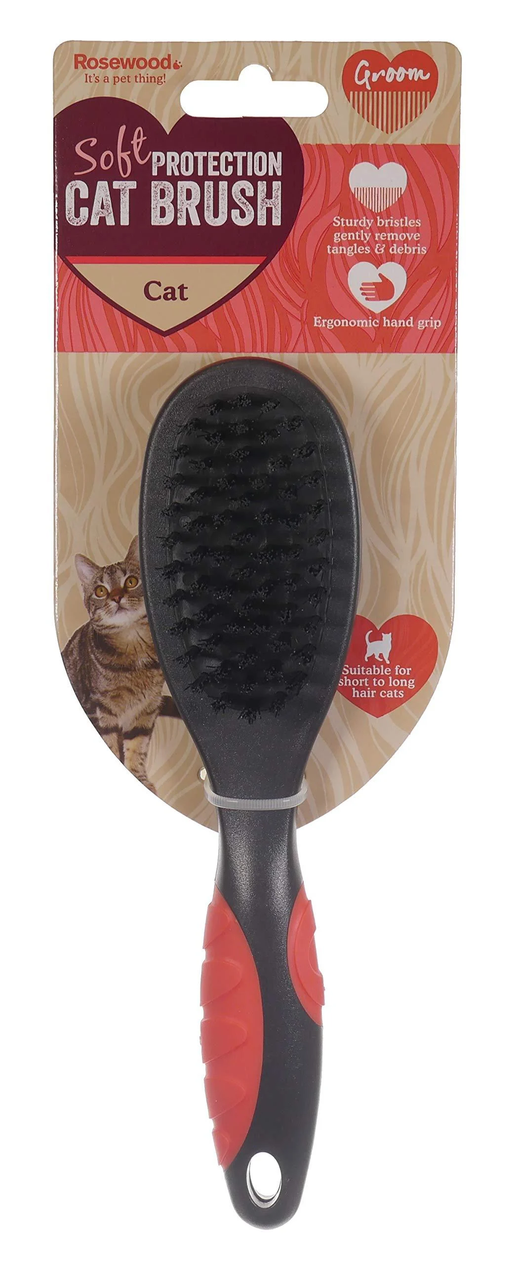 Rosewood Soft Protection Cat Brush One Size Clear