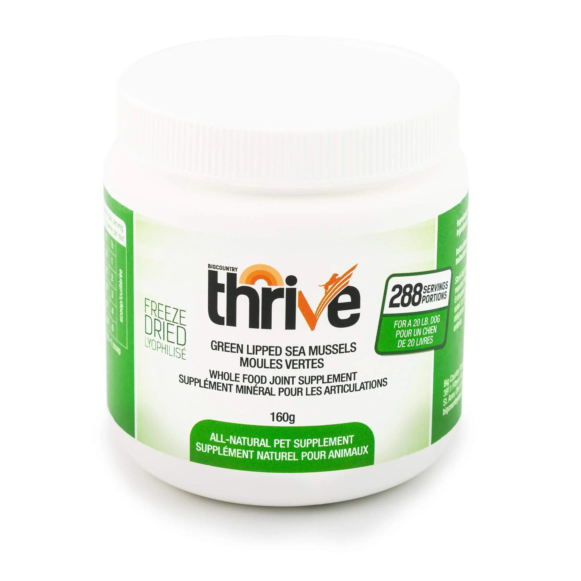 Thrive Green Lipped Mussels 160G Dog Supplements - IKIMI