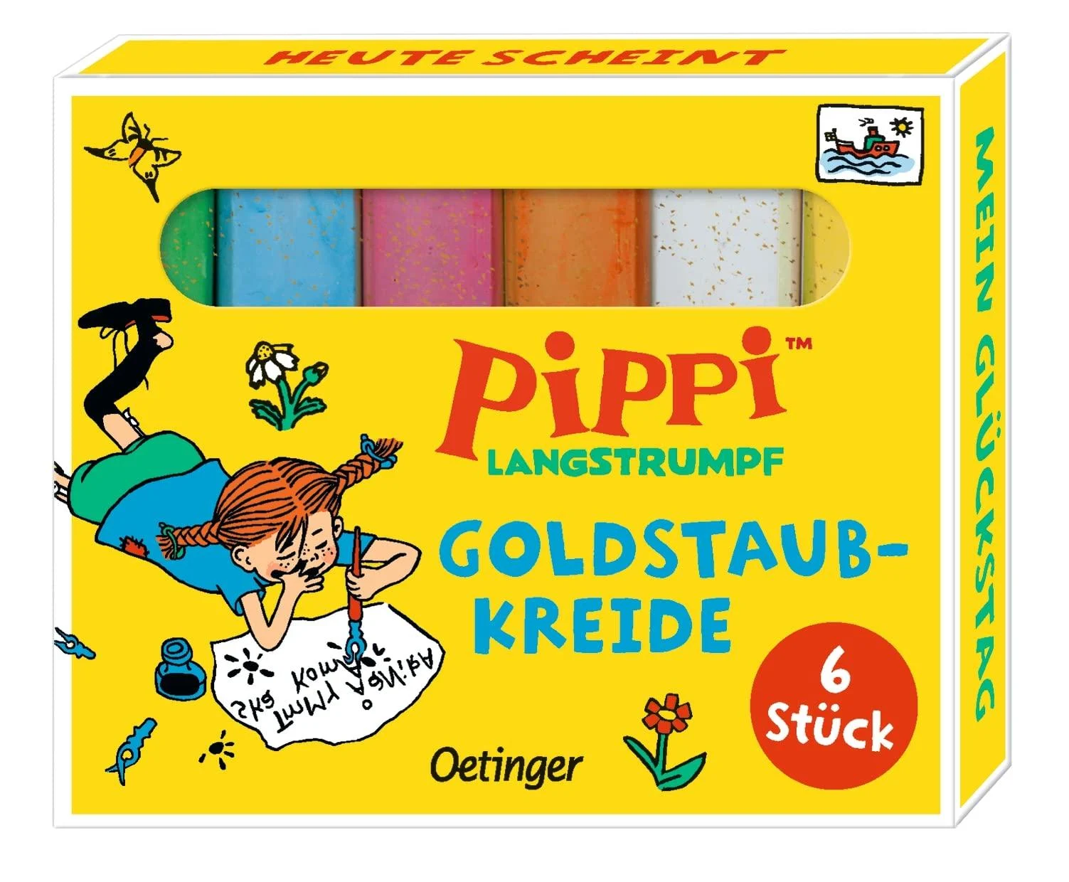 Pippi long stocking.Gold dust chalk - Oetinger