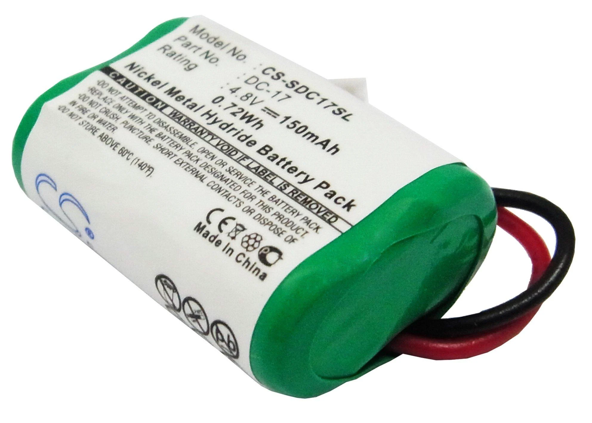 150mAh Battery Replacement for Kinetic MH120AAAL4GC MH120AAAL4GC SportDOG SD-350 SD-400 SD-800 (4.8V)