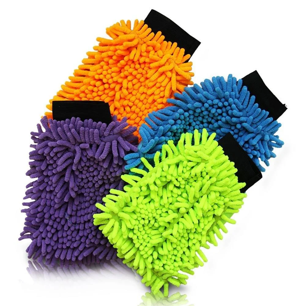 4x cleaning gloves microfiber gloves microfiber - Vani