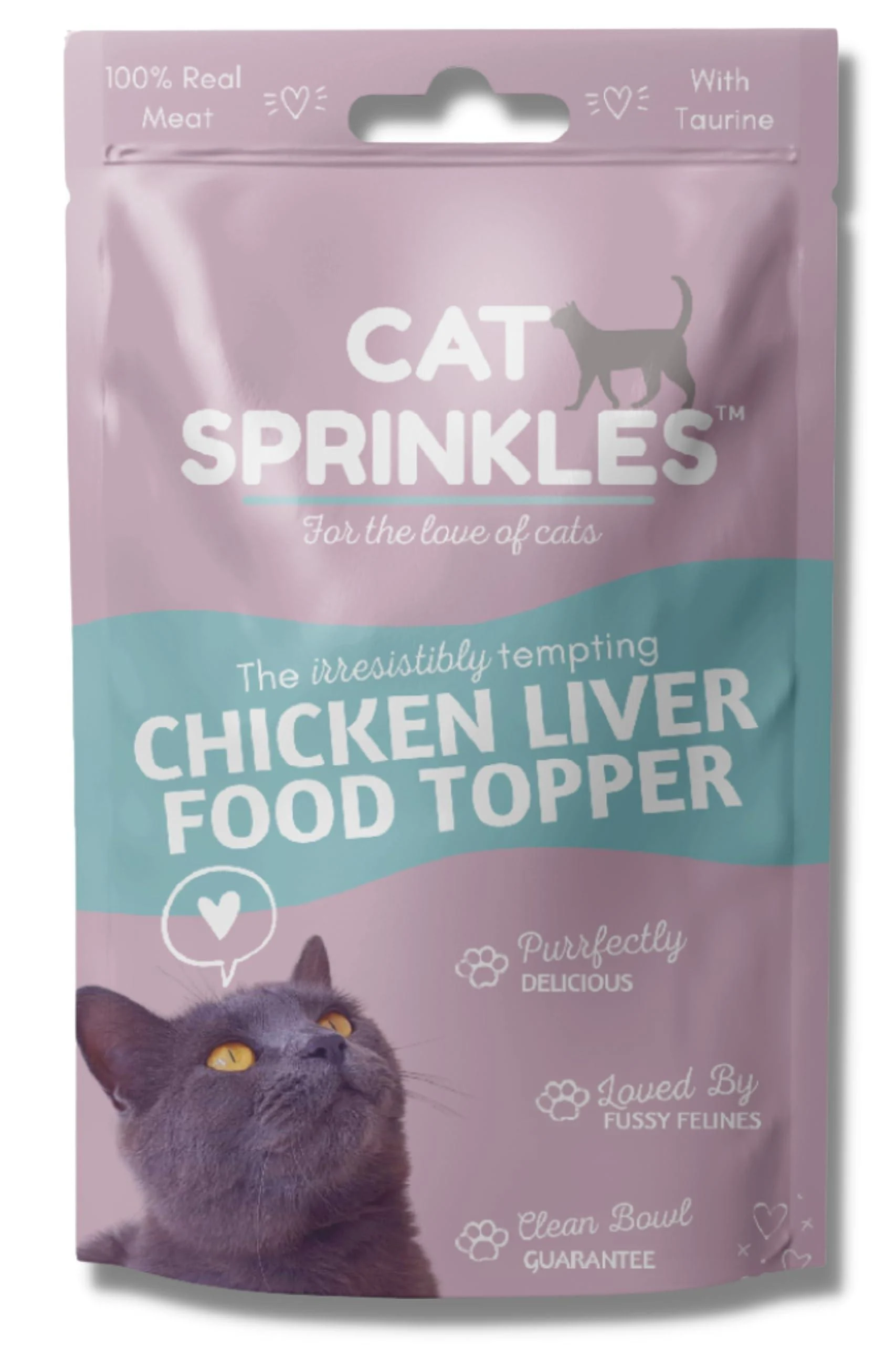 Cat Sprinkles Hydrolysed Cat Food Topper - Chicken Liver Flavour - 80 Servings