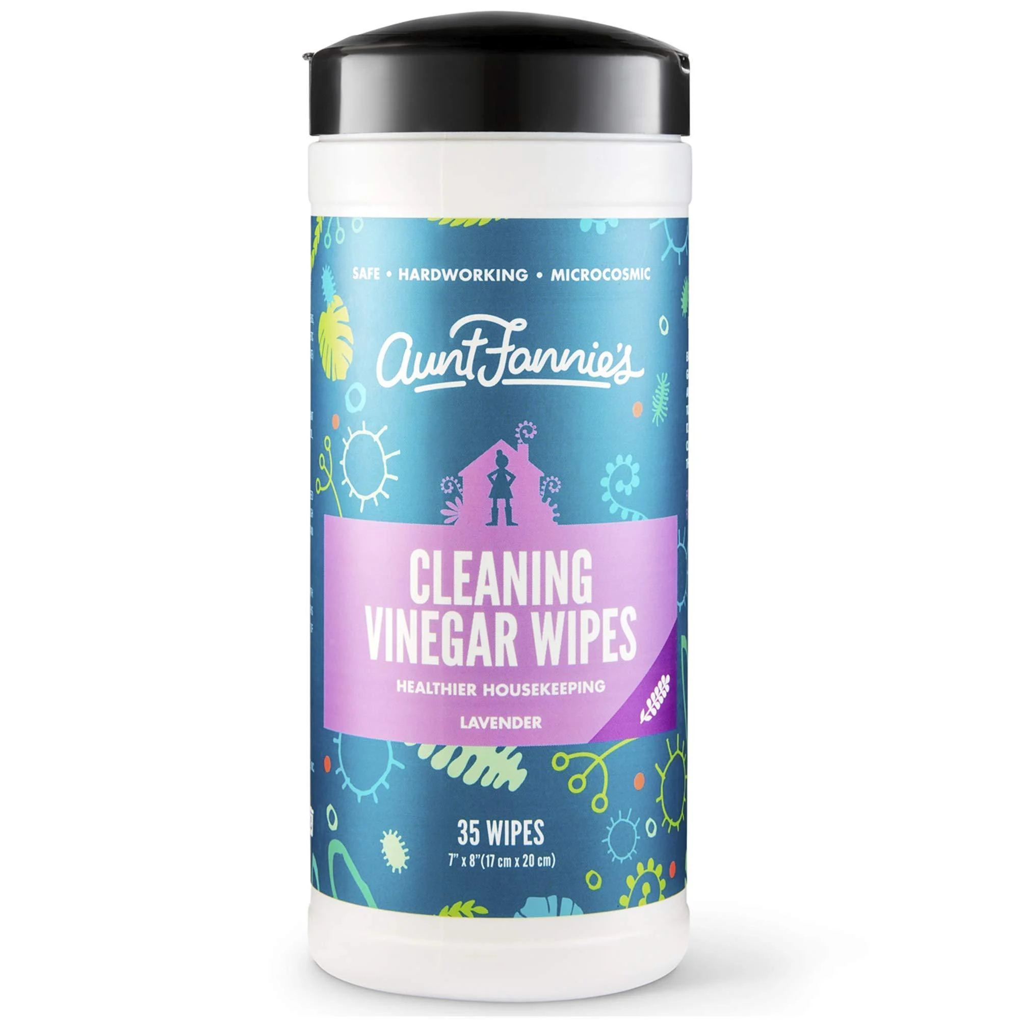 Aunt Fannie's Cleaning Vinegar Wipes Lavender 35 Wipes