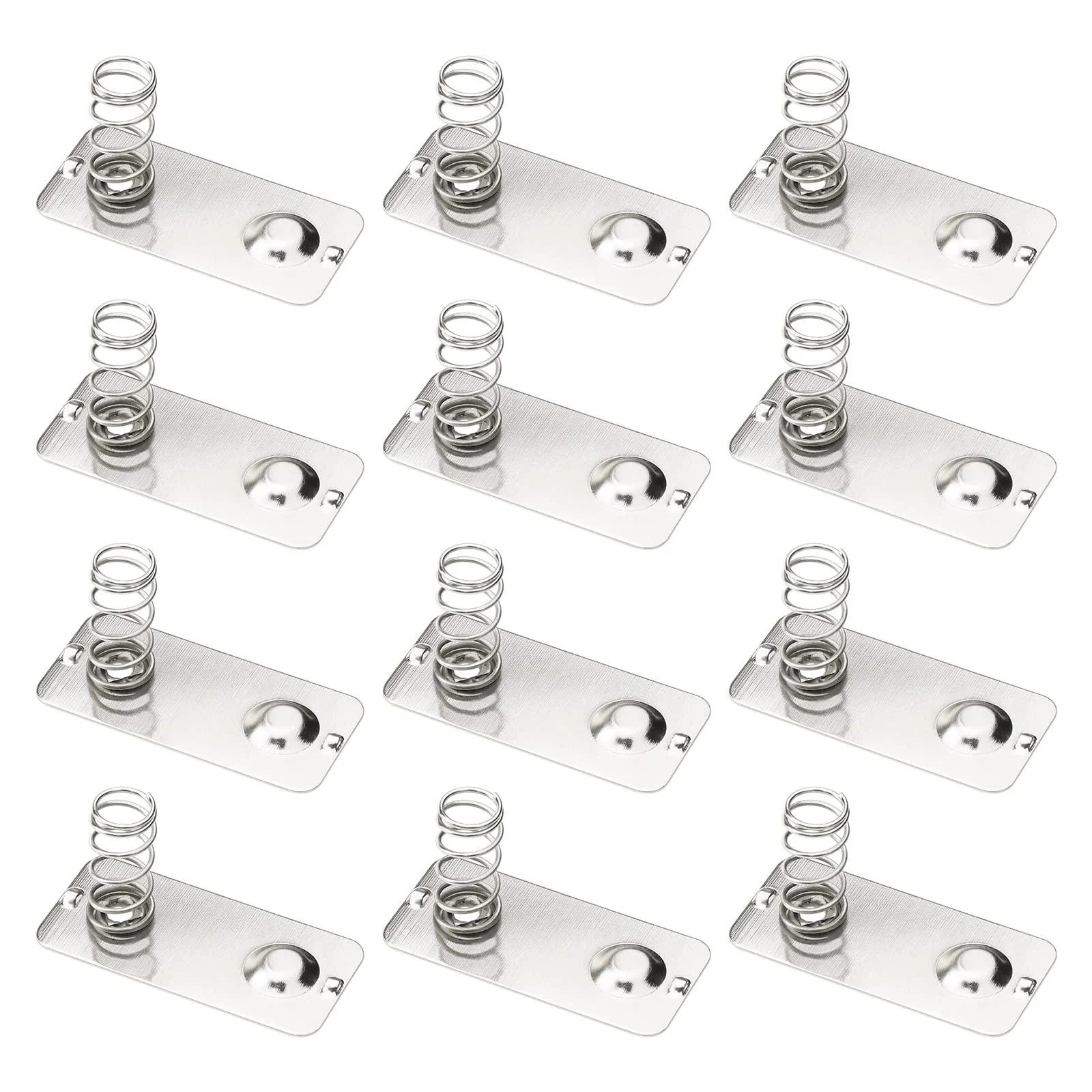 eMagTech 30PCS AA Battery Spring Contact Plate 26x12mm Positive to Negative Conversion Spring Contact Nickeling Plate for Remote Control Toy Car Battery Radio LED Light