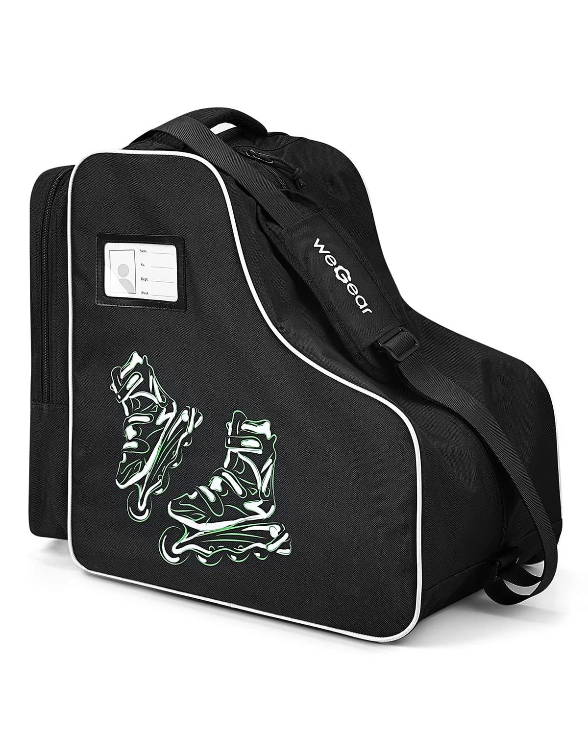 CELLGEAR Roller Skate Bag,Waterproof Ice Skate Bag Inline Skate Bag with Adjustable Shoulder Strap for Kids and Adults black