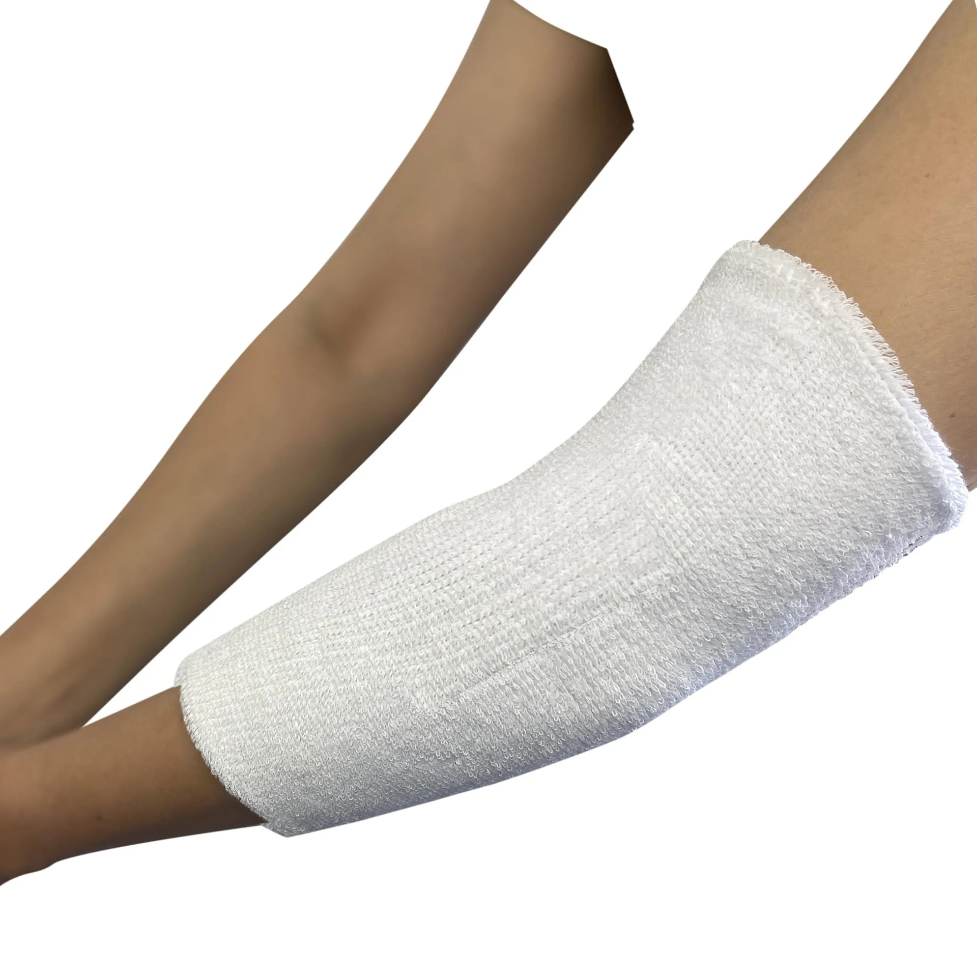 COUVER Thick Volleyball Elbow Protector Sleeve 9" Long White