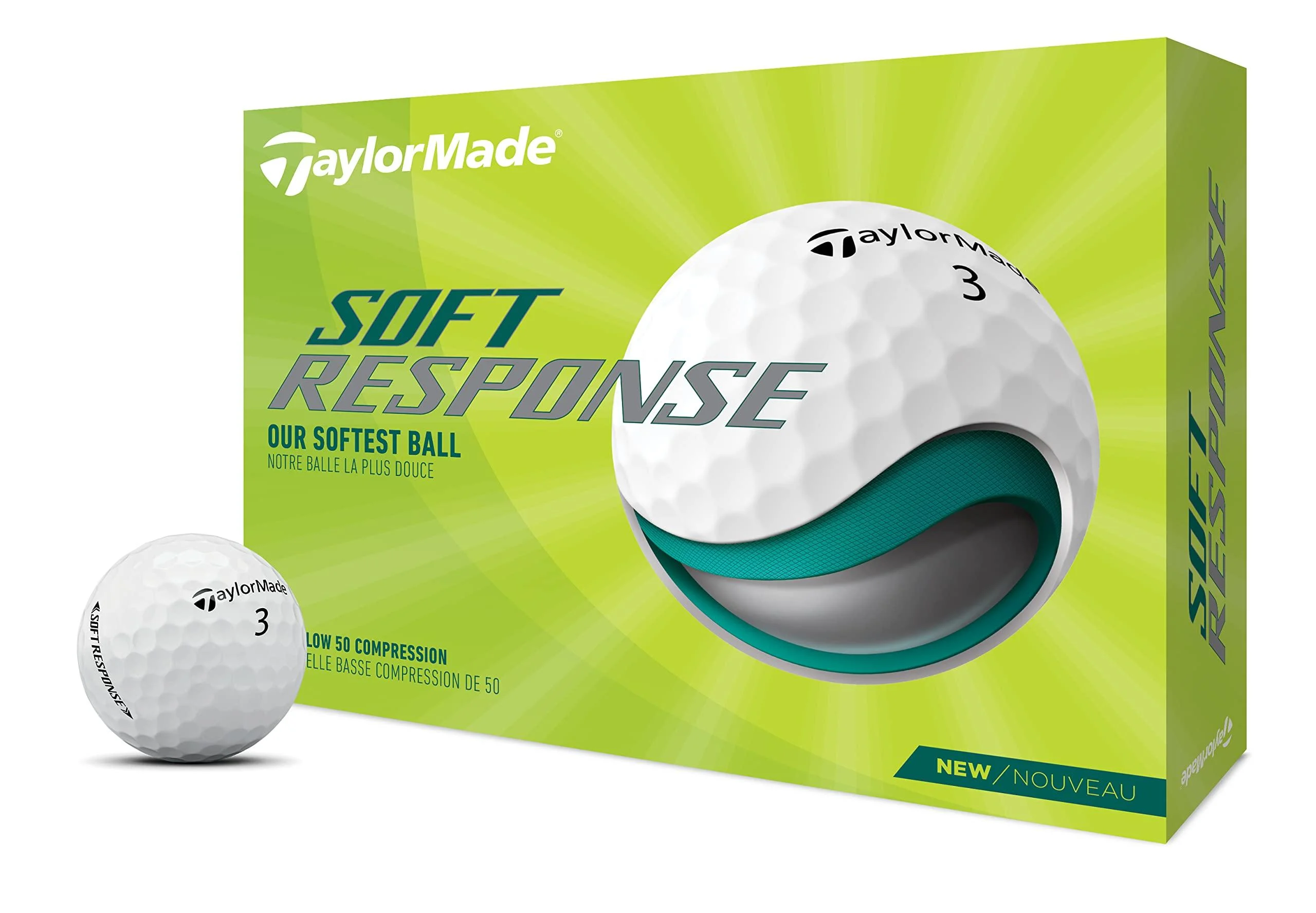 TaylorMade Soft Response Golf Balls White