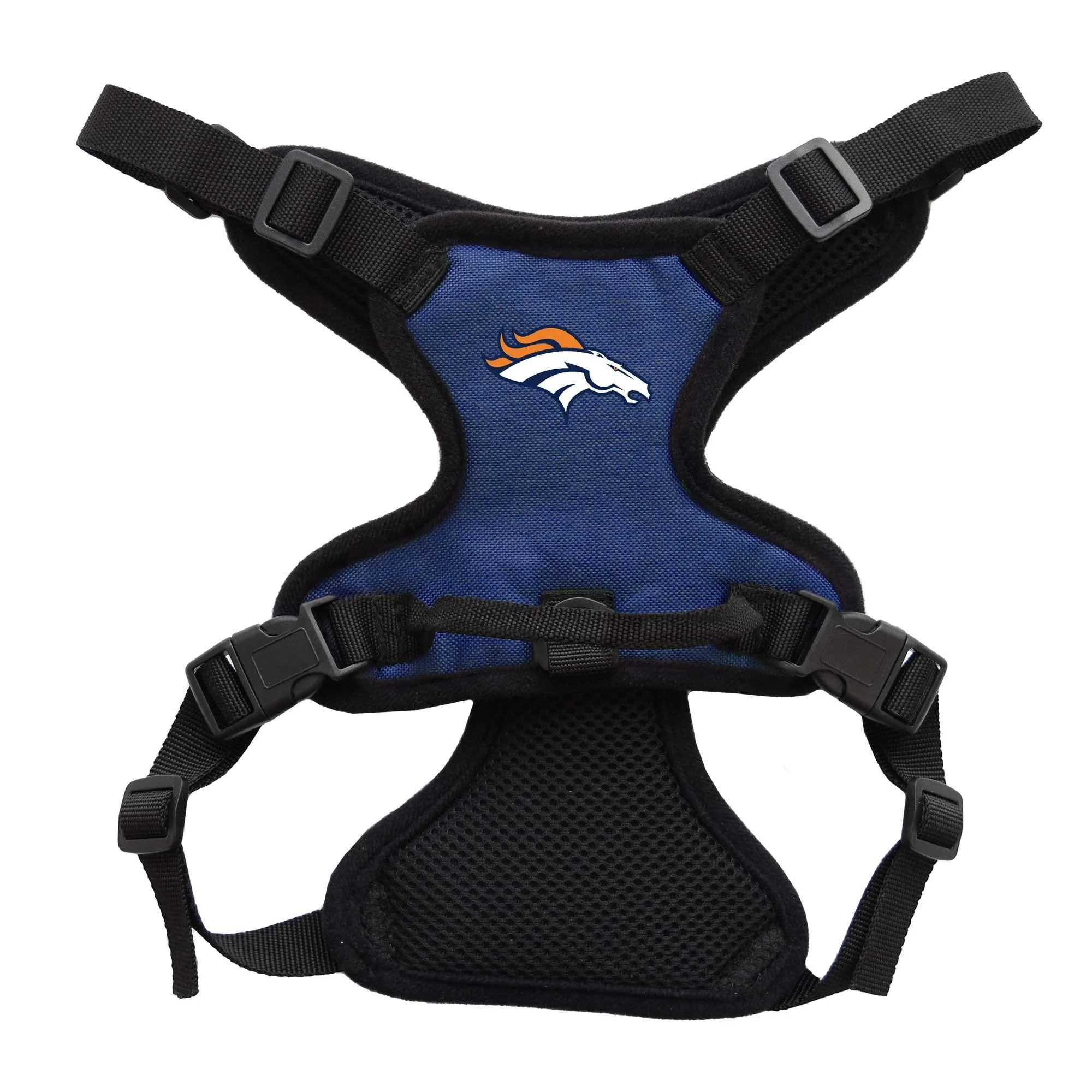 Littlearth Unisex-Adult NFL Denver Broncos Front Clip Pet Harness, Team Color, Medium