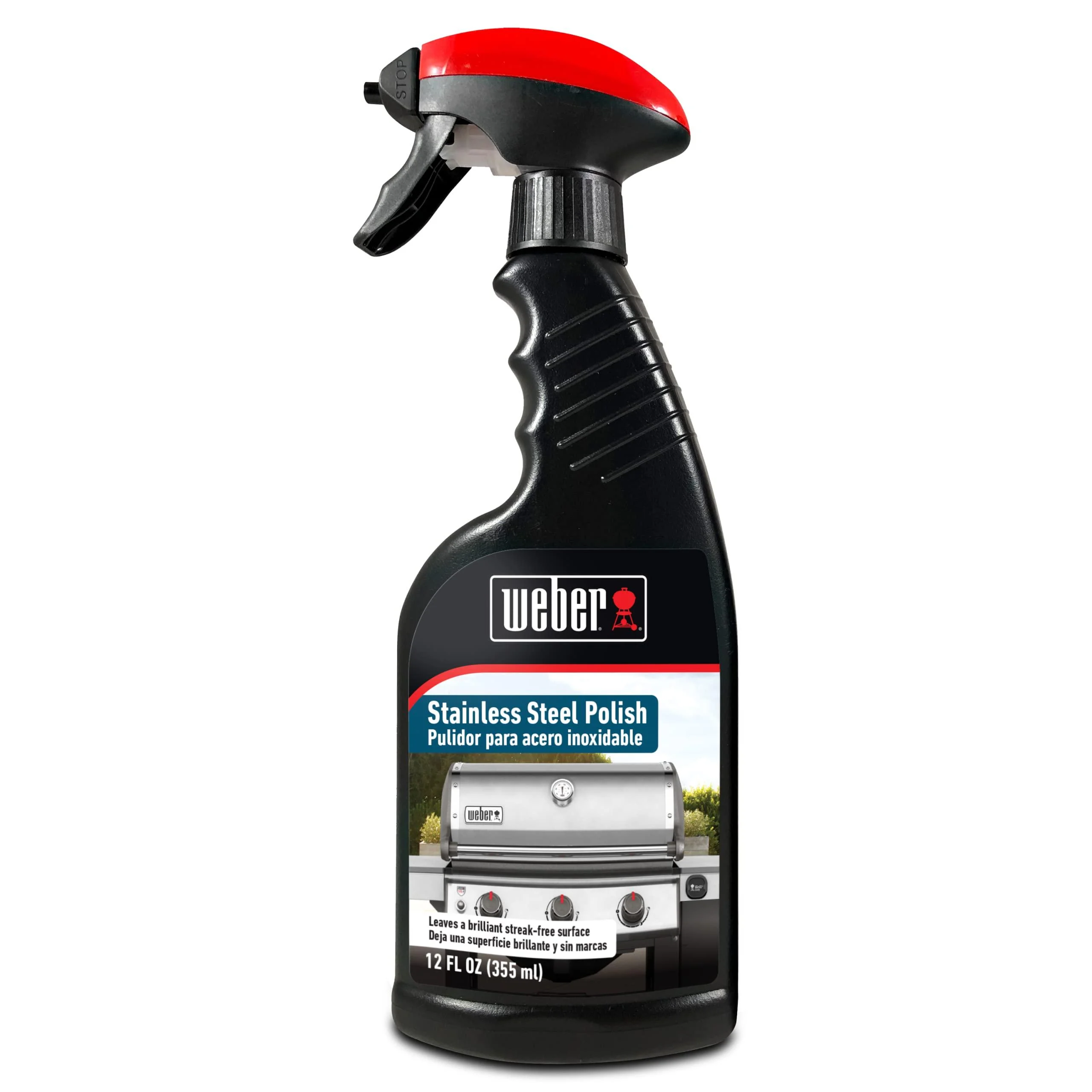 Weber 8029 12oz Grill Stainless Steel Polish Black