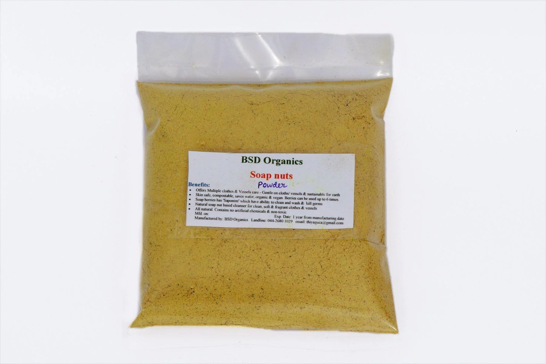 Soapnut/Reetha powder or laundry dishwash cleaning & more - 500 gm(1.1 pounds)