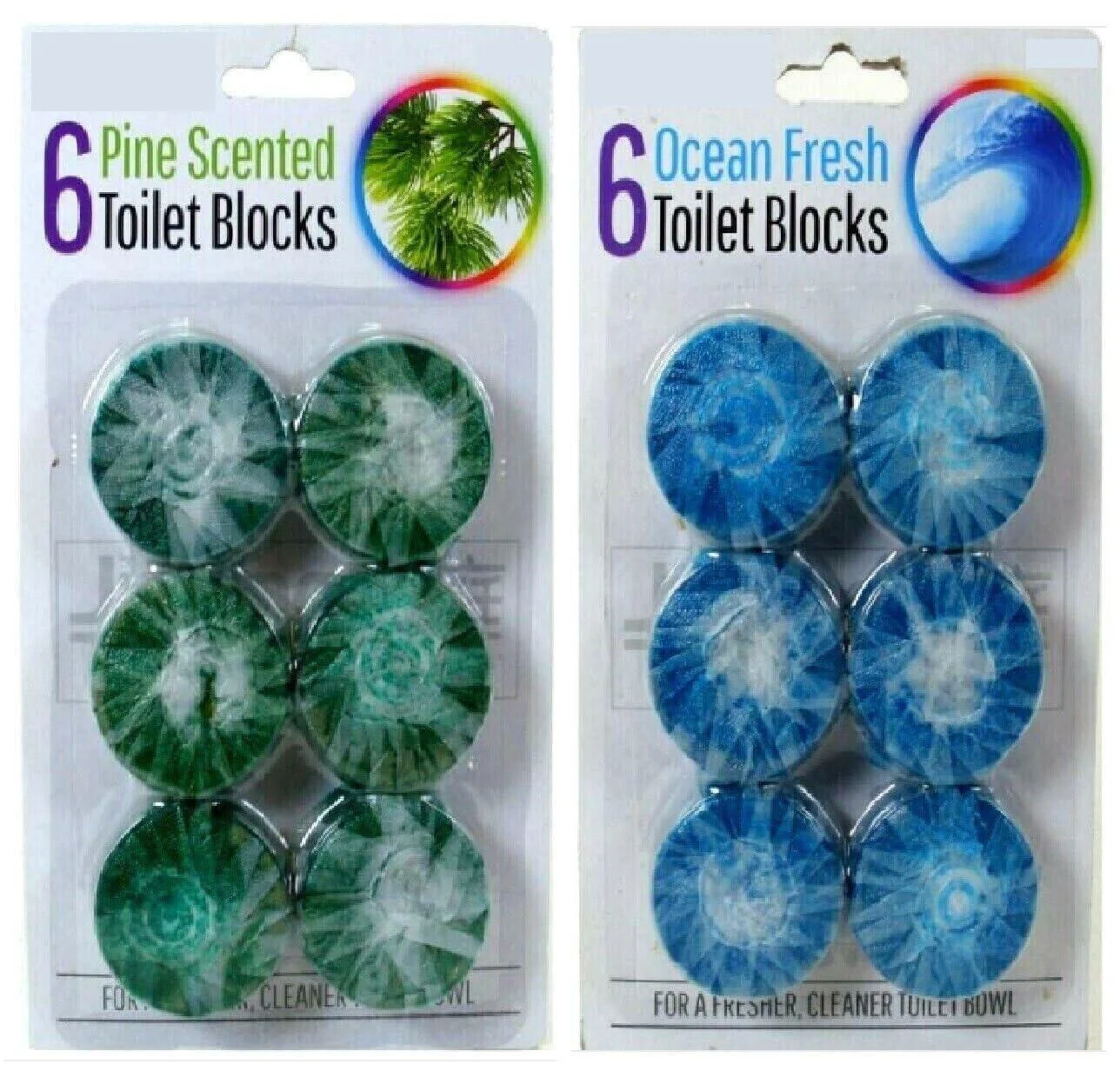 12 x Cistern Toilet Blocks BLUE Loo Flush Hygiene Fresh Fragrance Septic Tank - Orbitron