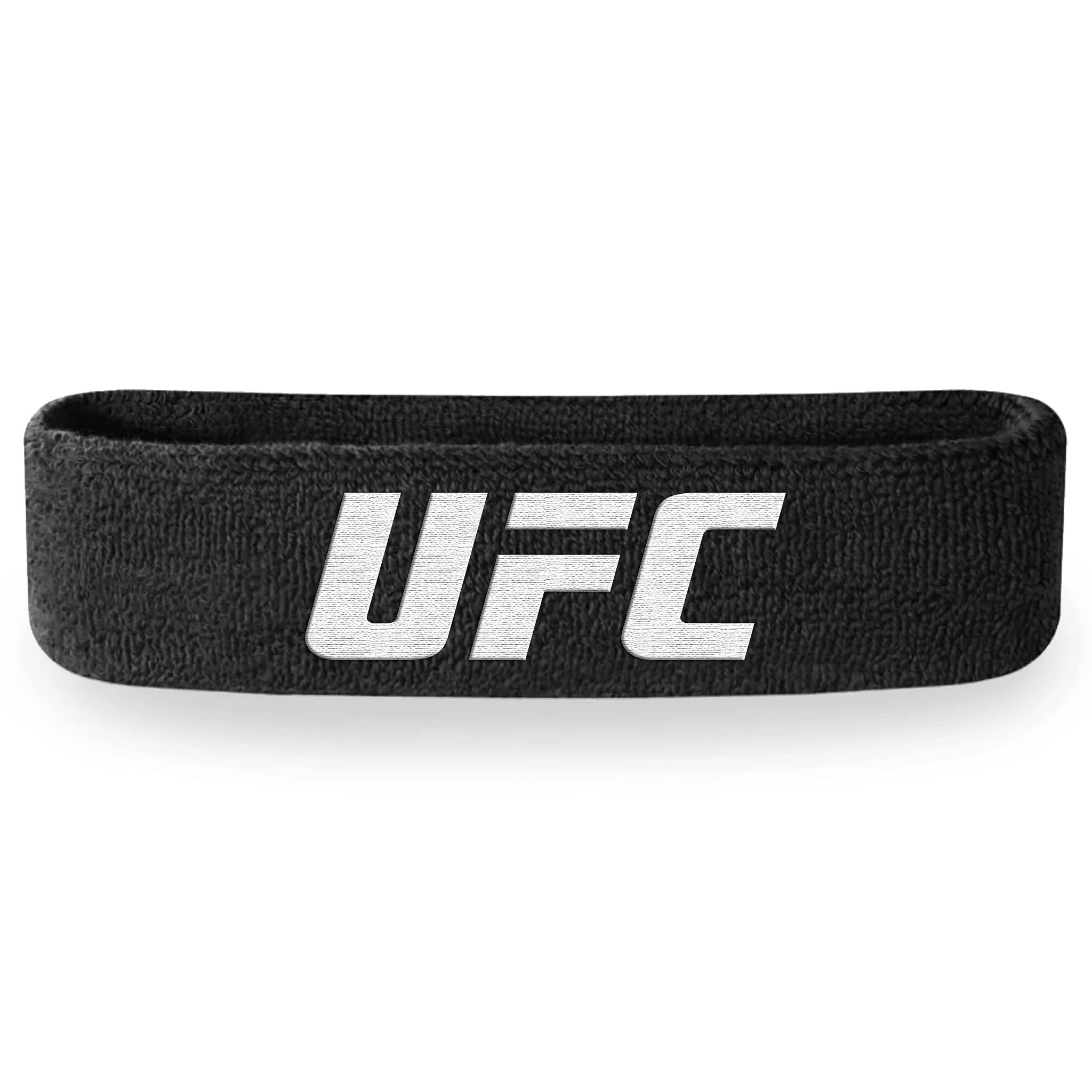 UFC Black / White Headband (Terry Cloth) One Size Black/White - Suddora