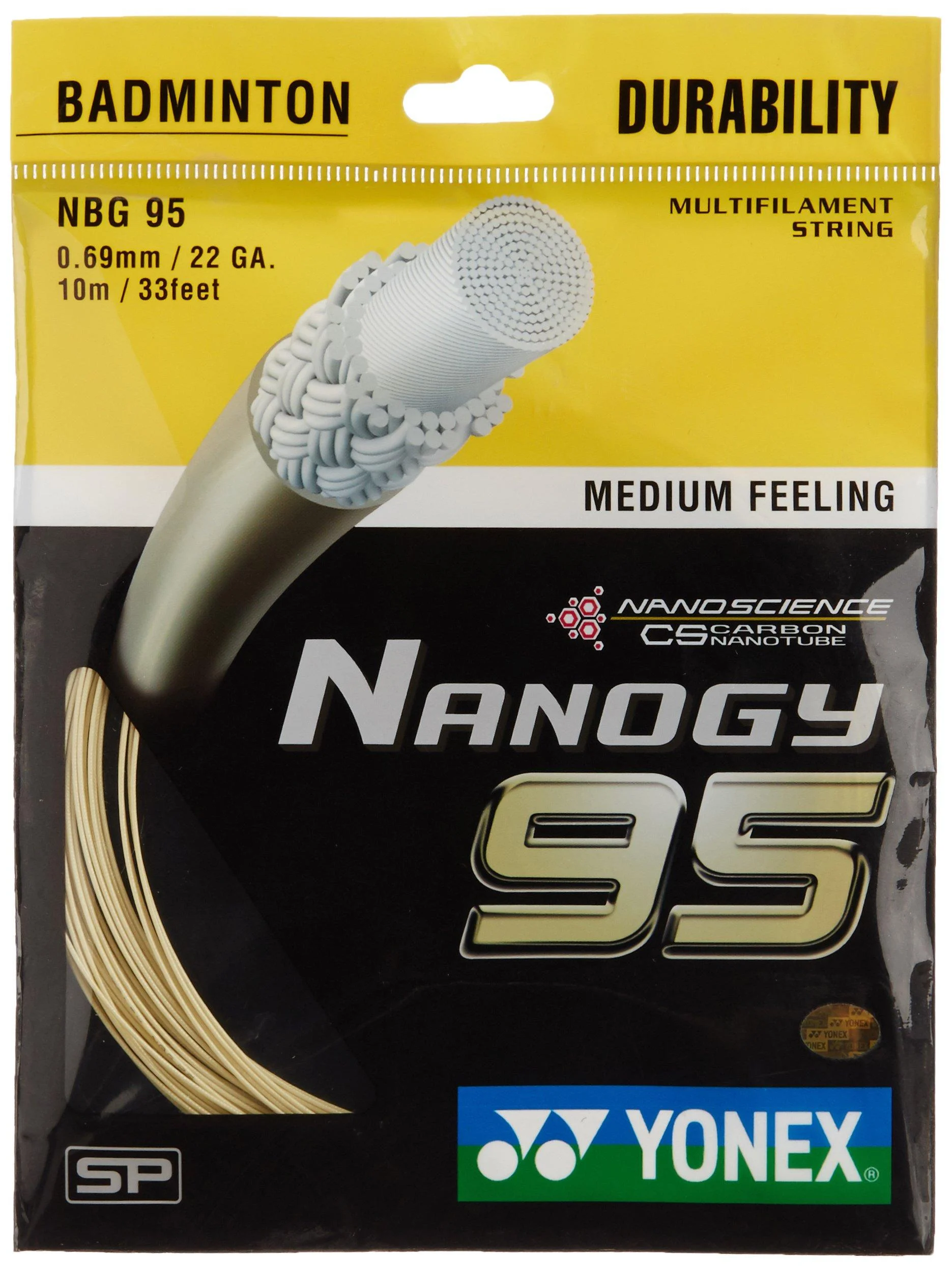Yonex Nanogy 95 Badminton Strings Cosmic Gold