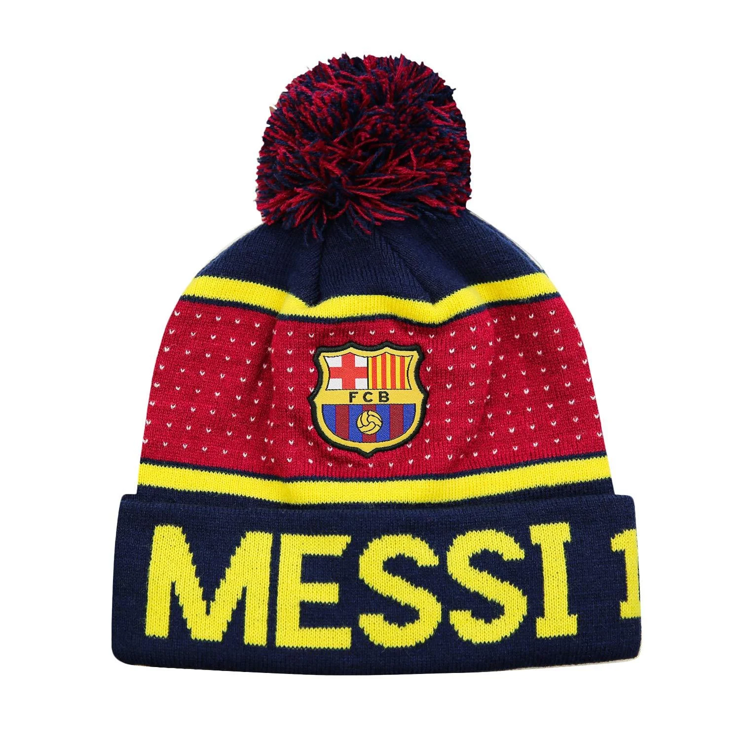Icon Sports Unisex FC Barcelona Beanie Navy One Size