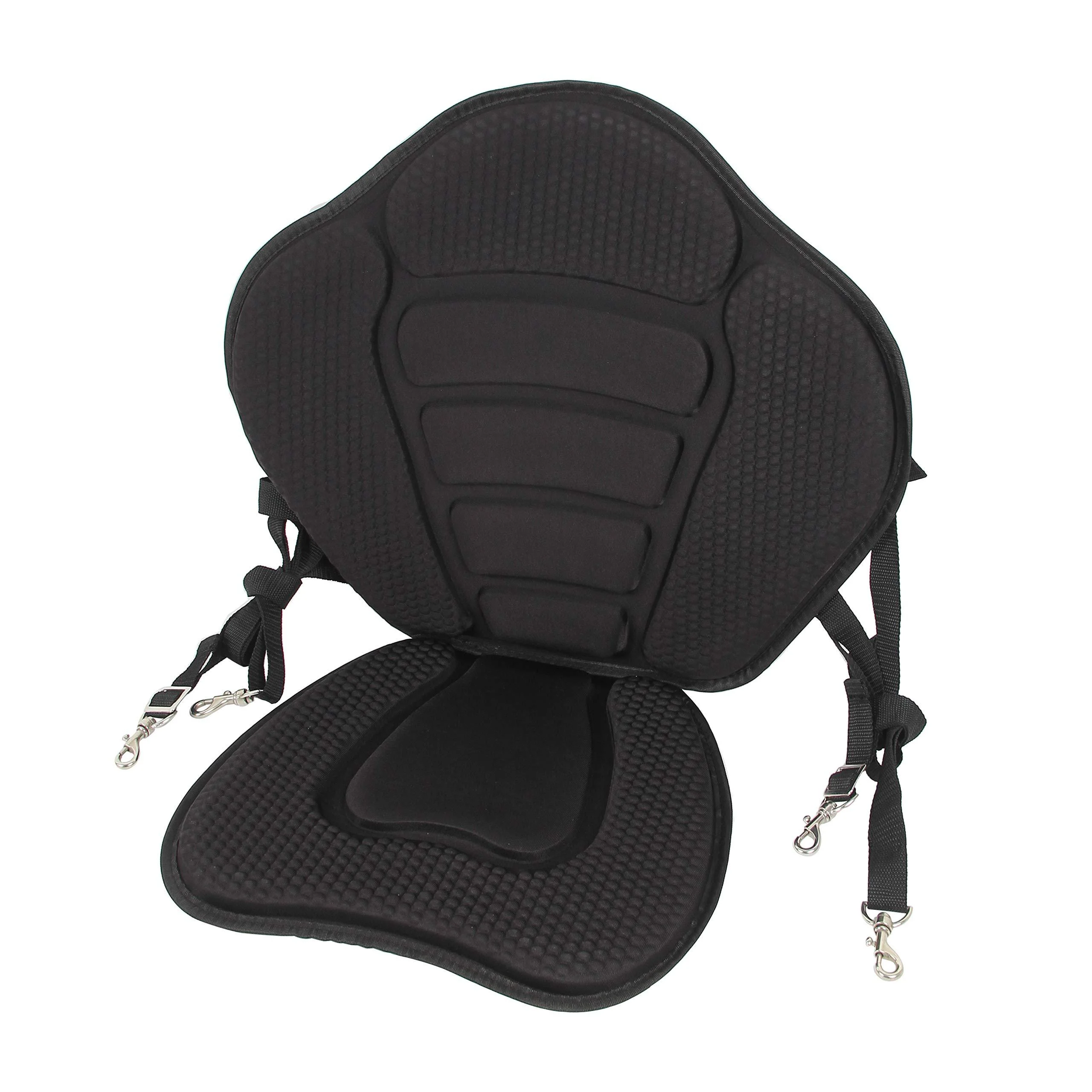 Kayak Seat Luxurious Padded Canoe SUP Seat Adjustable Boat Seat Comfortable Composite Quick Dry Fishing Seat Back Support for Universal Sit - Run Wave