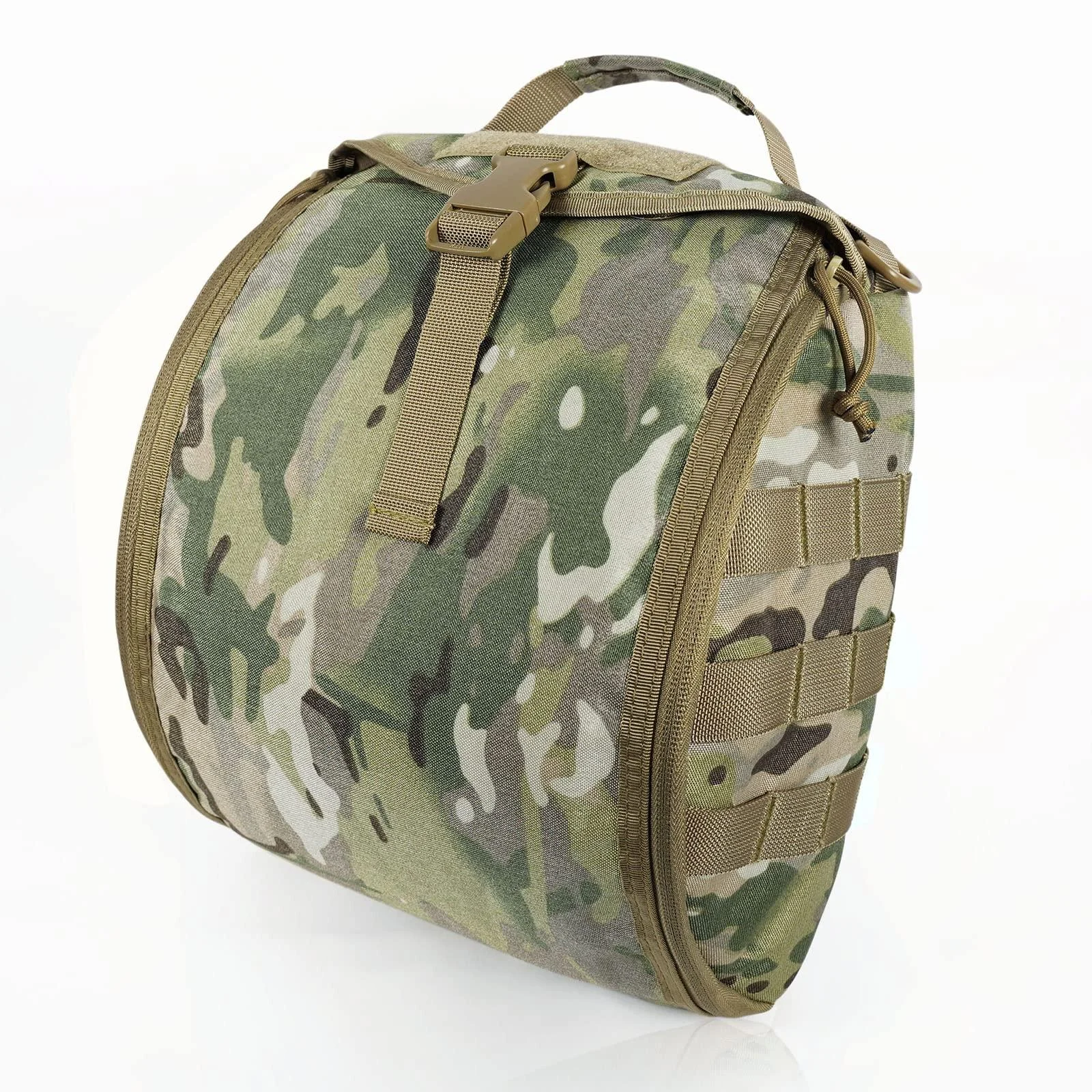 Tactical Helmet Bag Pack Multi-Purpose Molle Storage Military Carrying Pouch for Sports Hunting Shooting Combat Helmets. Multicam