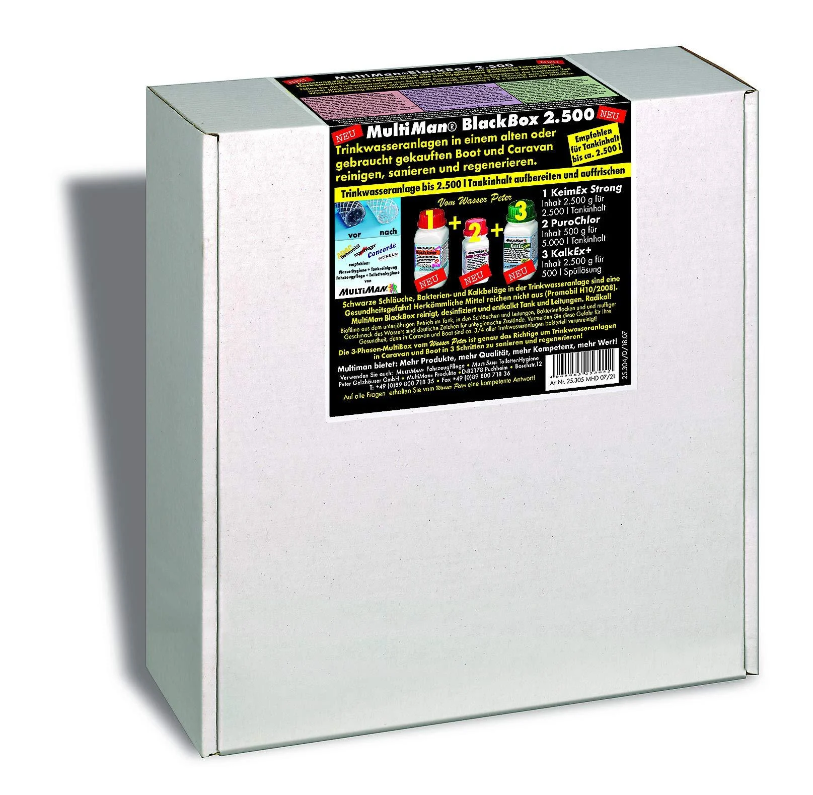 Multiman BlackBox for cleaning drinking water systems (renovation and cleaning) tanks from 1000 -2500 l