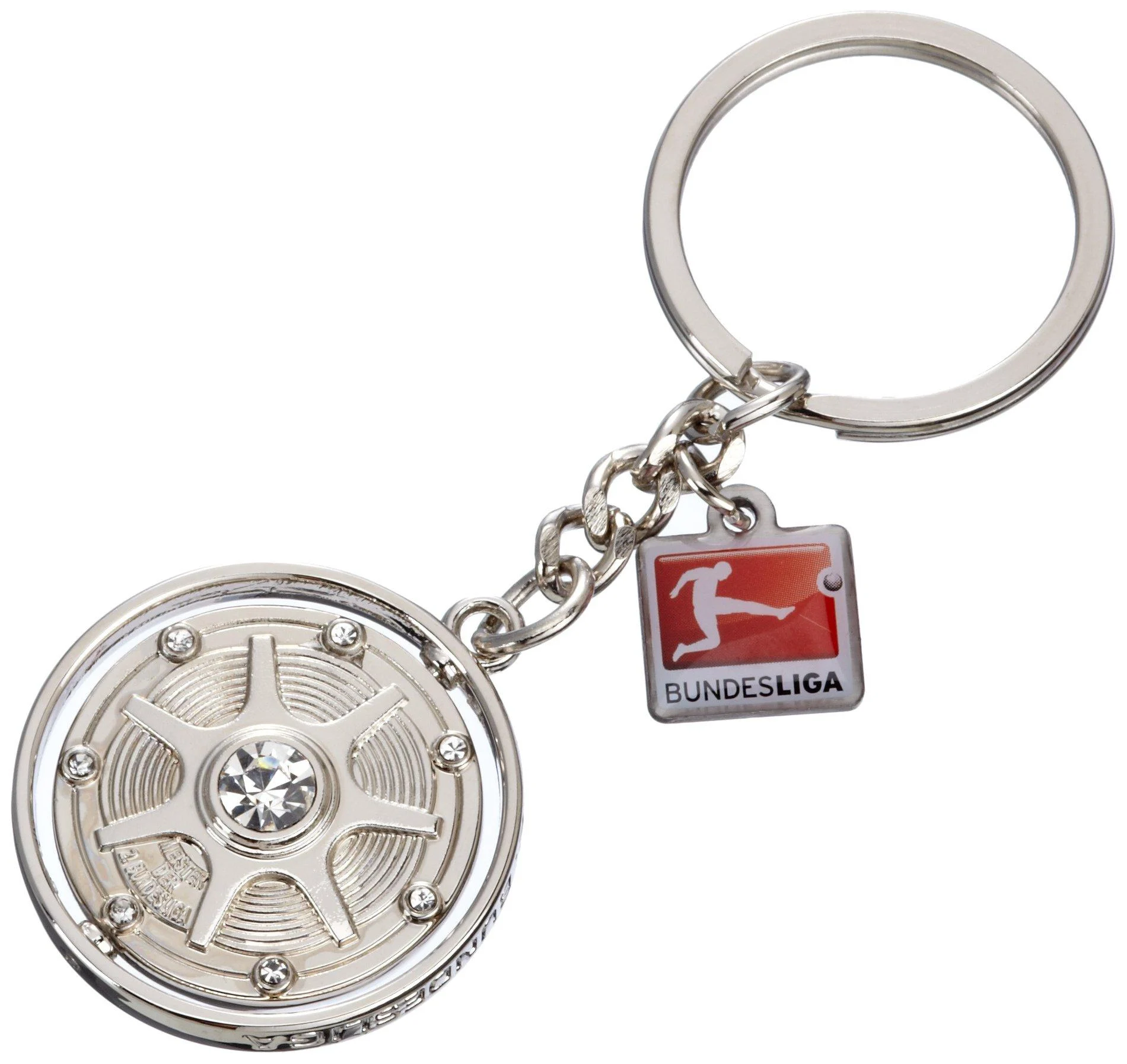 2. Bundesliga FD-DFL-MS-SA-2 keyring silver 4 cm