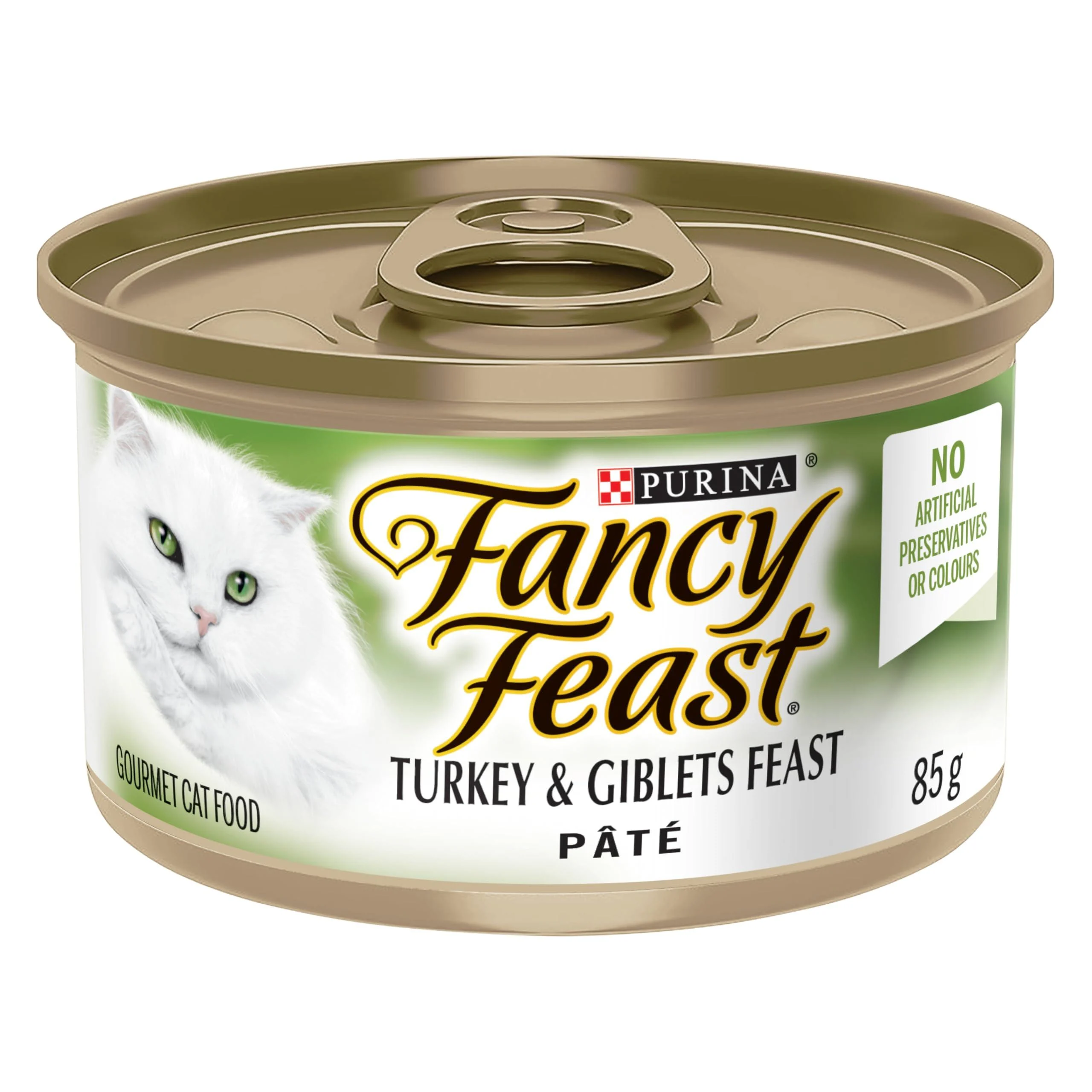 Fancy Feast Wet Cat Food Pate Turkey & Giblets Feast - 85 g Can (24 Pack)
