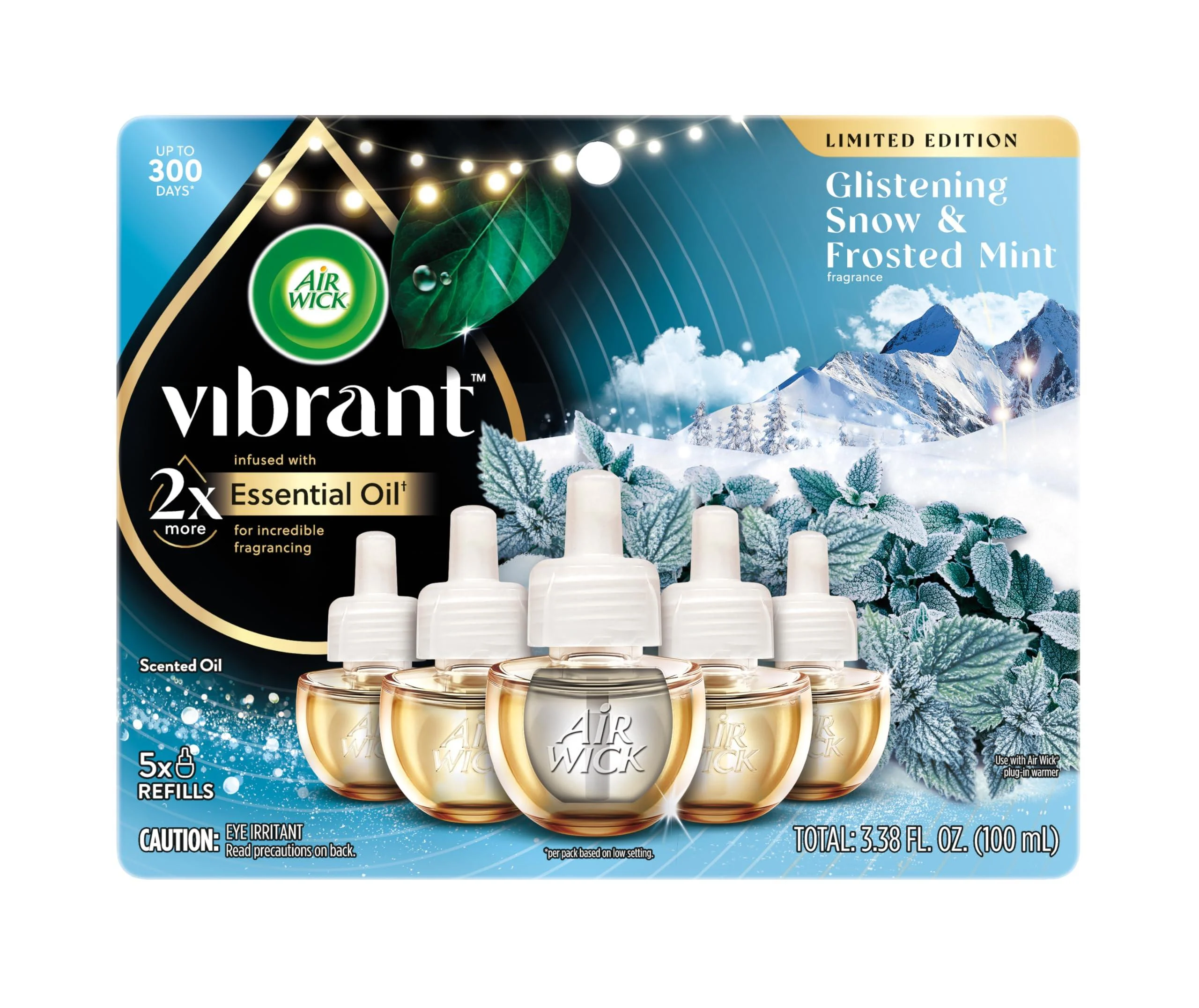Air Wick Vibrant Refill Glistening Snow & Frosted Mint 5 Refill