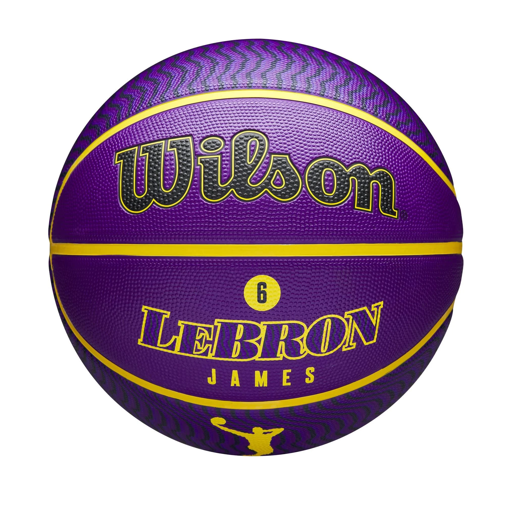 WILSON NBA Player Icon Outdoor Basketball - Size 7 - 29.5" and Mini Size Size 7 - 29.5" LeBron James