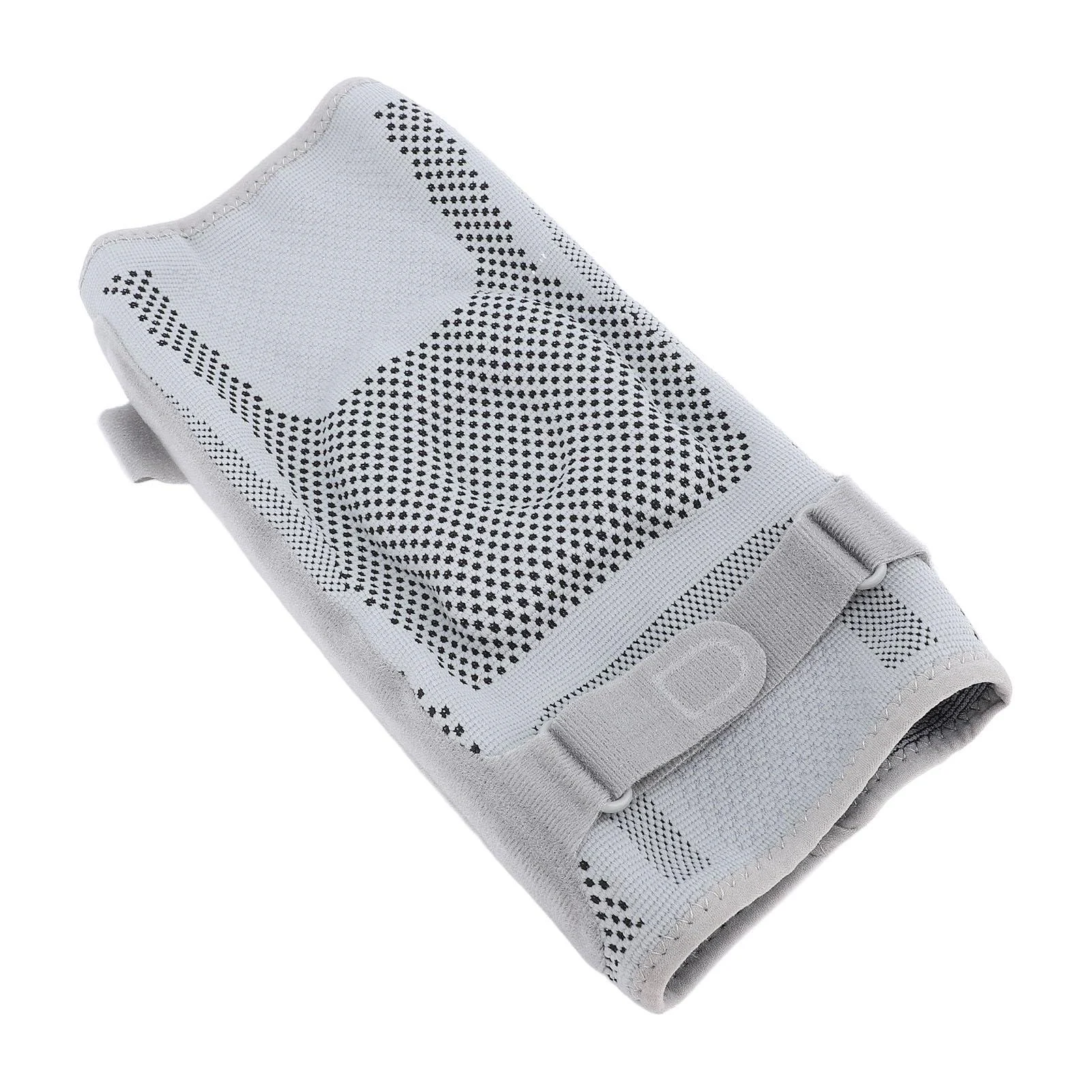 Ymiko Adjustable Compression Knee Sleeve with Spring Straps Light Gray Suitable for Running Cycling Basketball Hiking Football Helps Prevent Injuries Relieve Discomfort (XL)