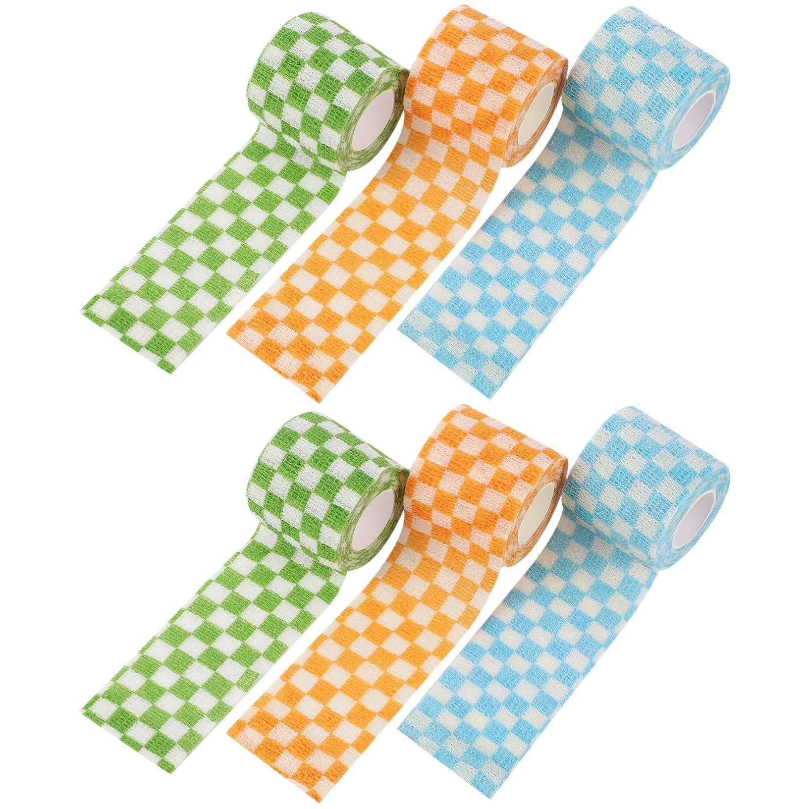 EXCEART 6 Rolls Non-Woven Athletic Wrap Finger Tape Self Adherent Knee Gauze Stretch Ankle Strap Sports Non-Woven Fabric