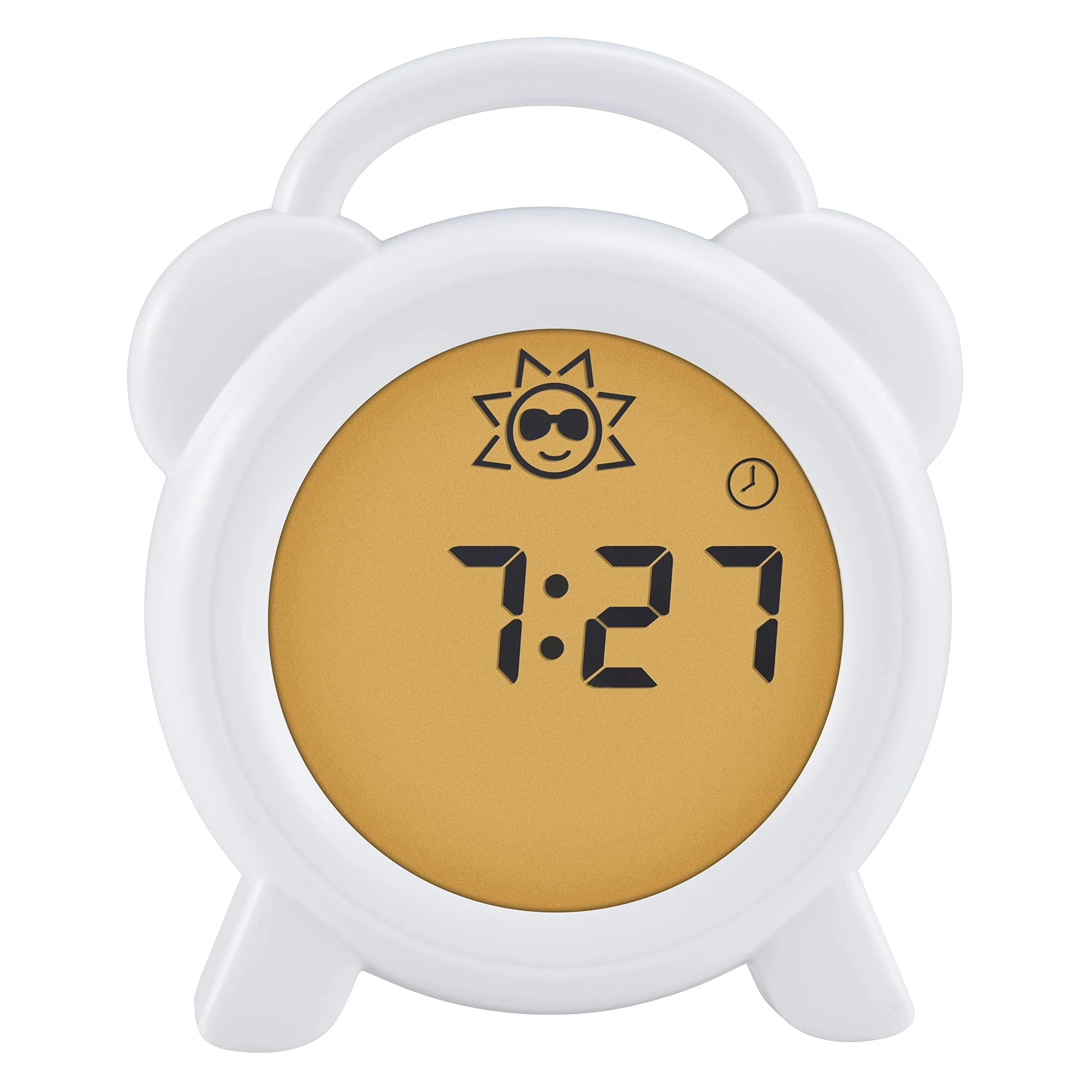 Alecto BC -100 Pedagogical alarm clock children - sleeping trainer children - Learning from sleeping and waking up with LED Kind alarm clock - white 1 piece (1 Pack) white