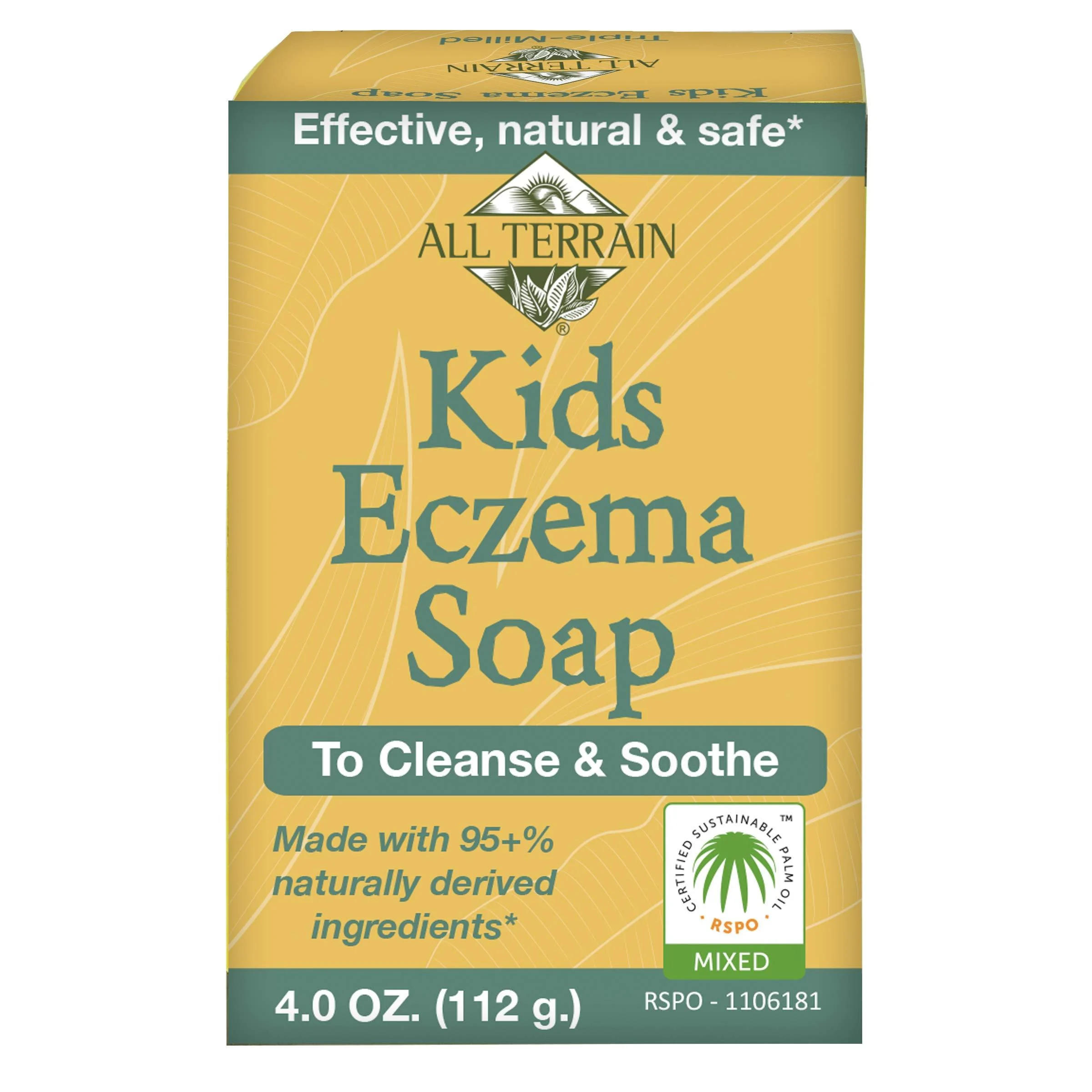 All Terrain Kids Eczema Relief, To Cleanse & Soothe Kids' Itchy & Irritated Skin Bar