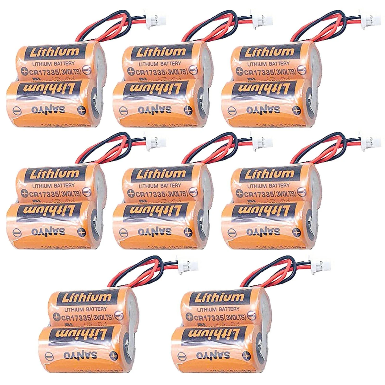 8 Pack 6V MR-BAT6V1 2CR17335A WK17 Battery for M80 Driver/MR-J4 servo System 1800mAh