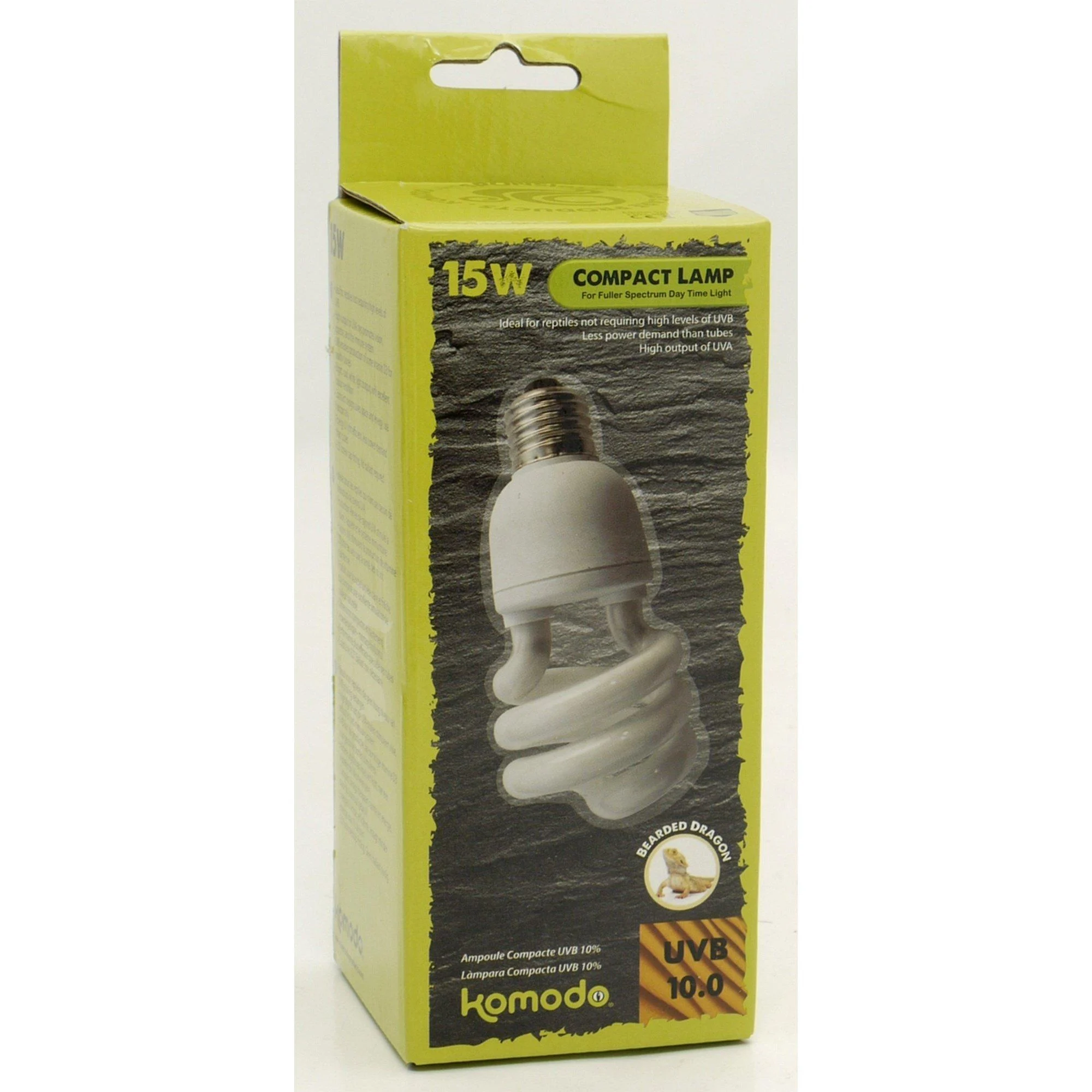Komodo Compact Lamp Uvb 10.0 ES 15 Watt 10% 15 Watt