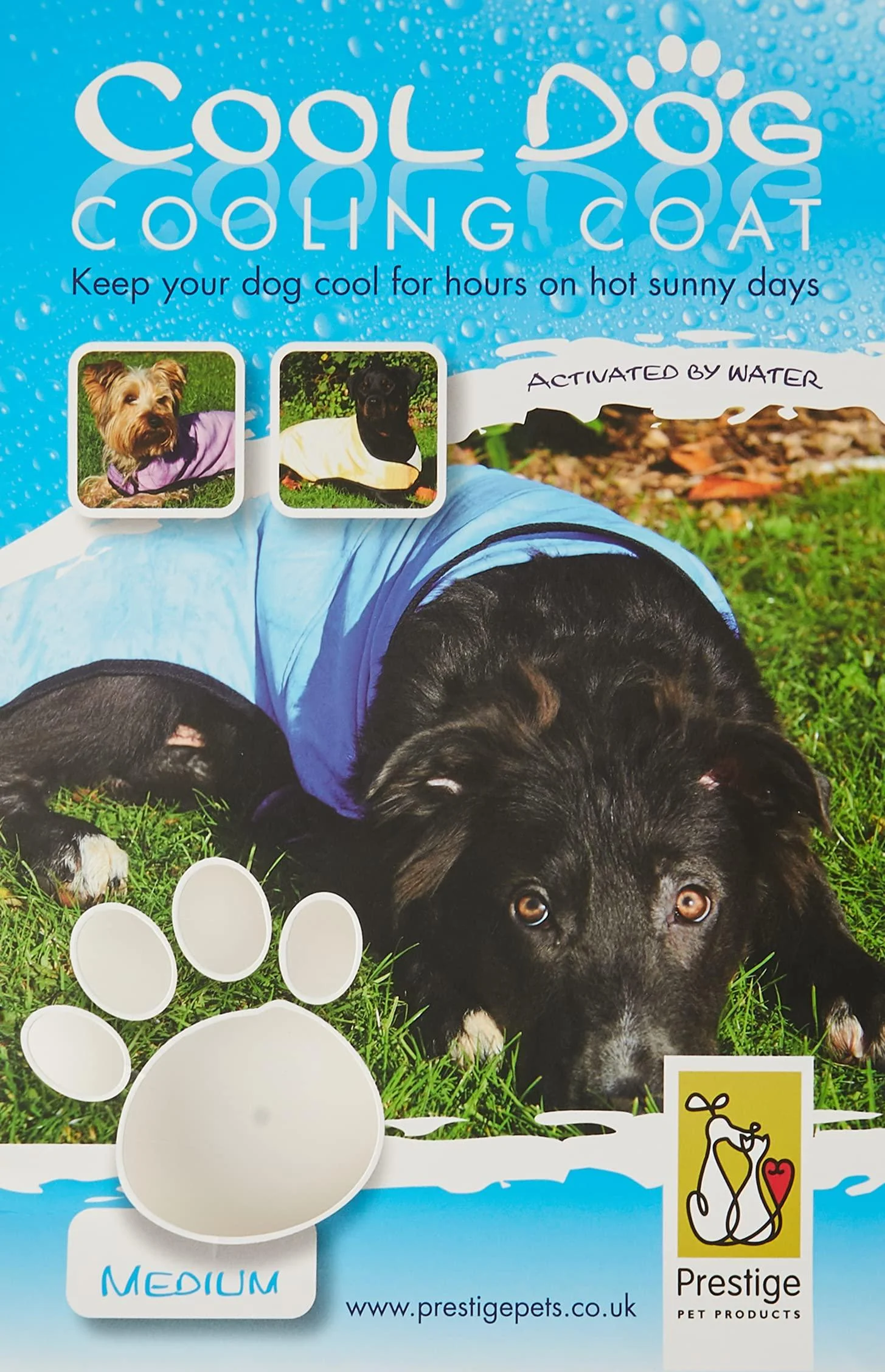 Prestige Cool Coat dog coat blue size M