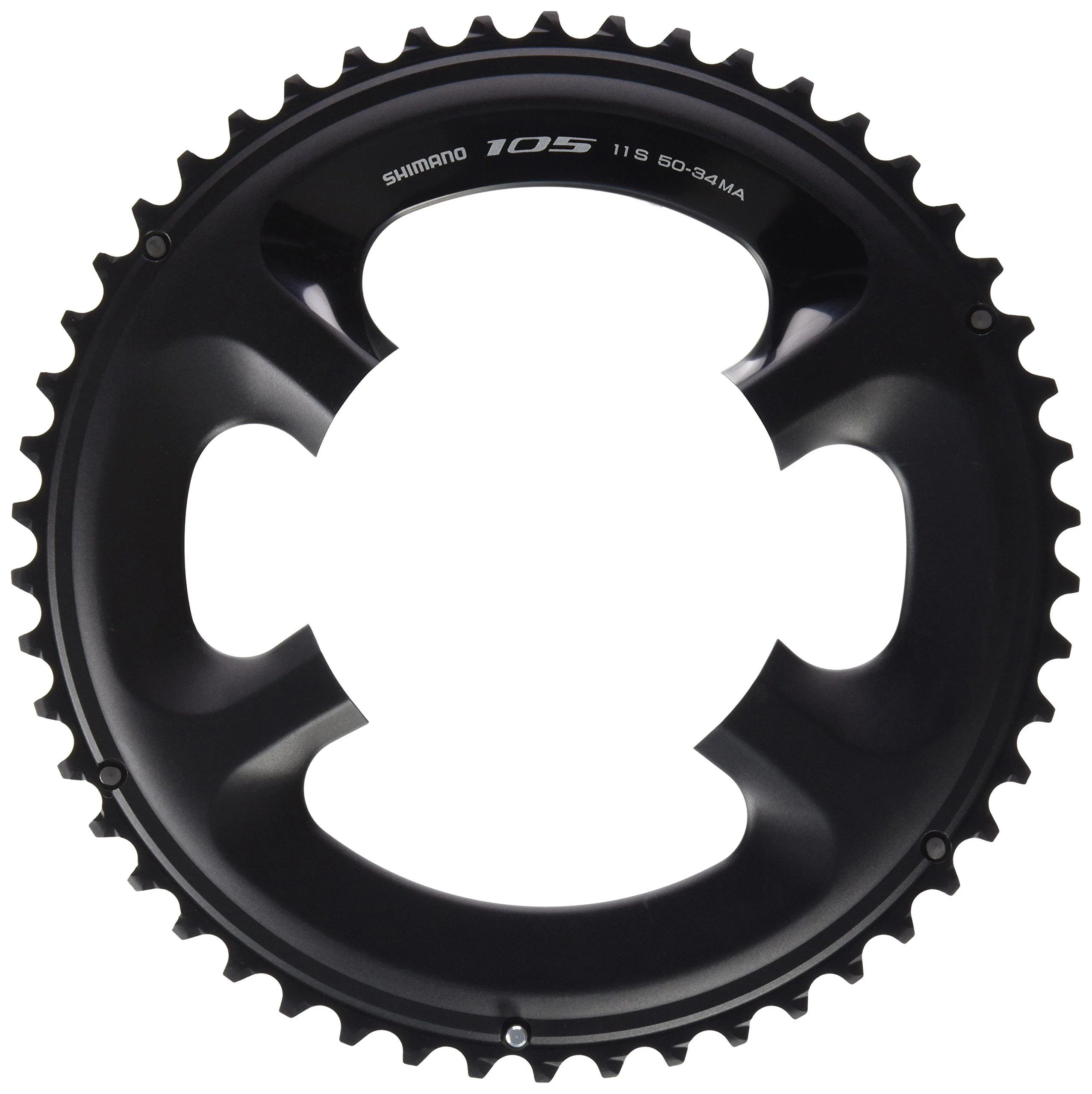 SHIMANO Chainring 50T-MA 105 FC-5800 for 50-34T Black us:one size