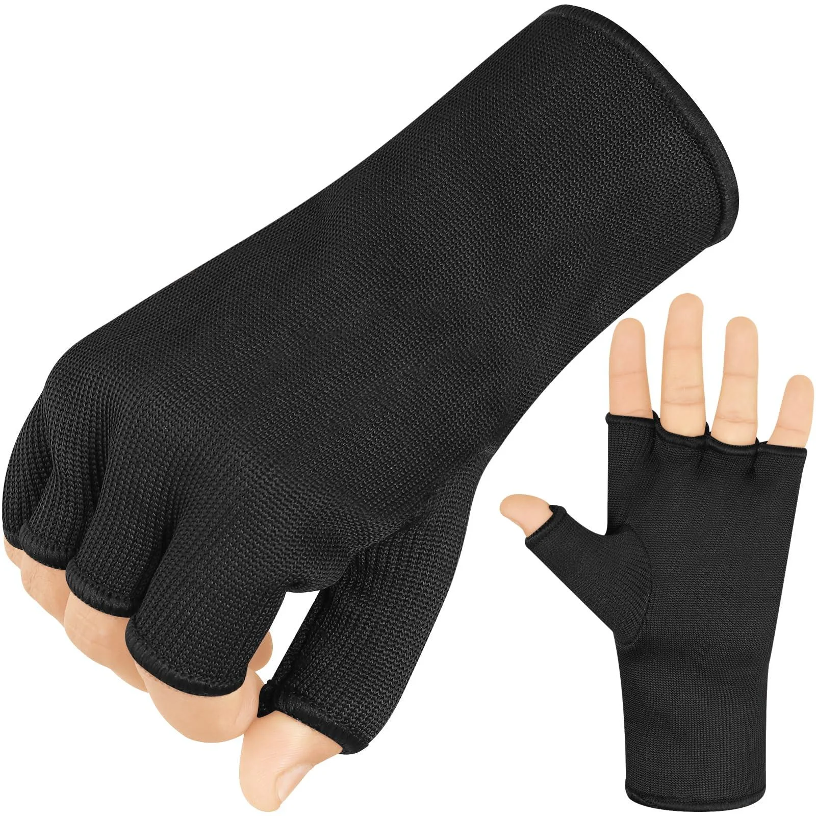 Sawans inner gloves Bandagen boxing muay Thai training elastic boxing bandages mma gloves sport kickboxing manual bands inner boxing gloves punching ball punching ball punching gloves black