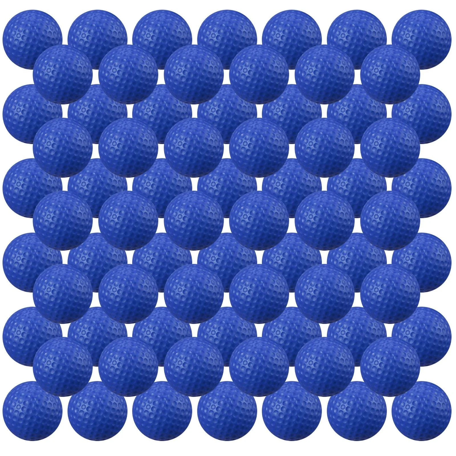 Junkin 80 Pcs Foam Golf Practice Balls Realistic Feel and Flight Training Sport Balls Elastic Soft Foam Golf Balls for Indoor or Outdoor Backyard Training Blue