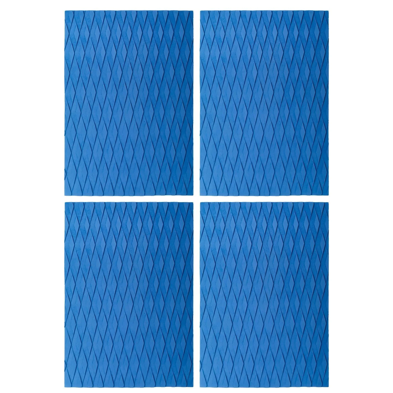 SPARKFIRE 4 Pcs Non-Slip Deck Pad Grip Mat, 3M Adhesive Trimmable EVA Traction Anti-Slip Foam Pad Sheet for Boat Kayak Canoe Yacht Pool Step SUP Board (15 in x 10 in)