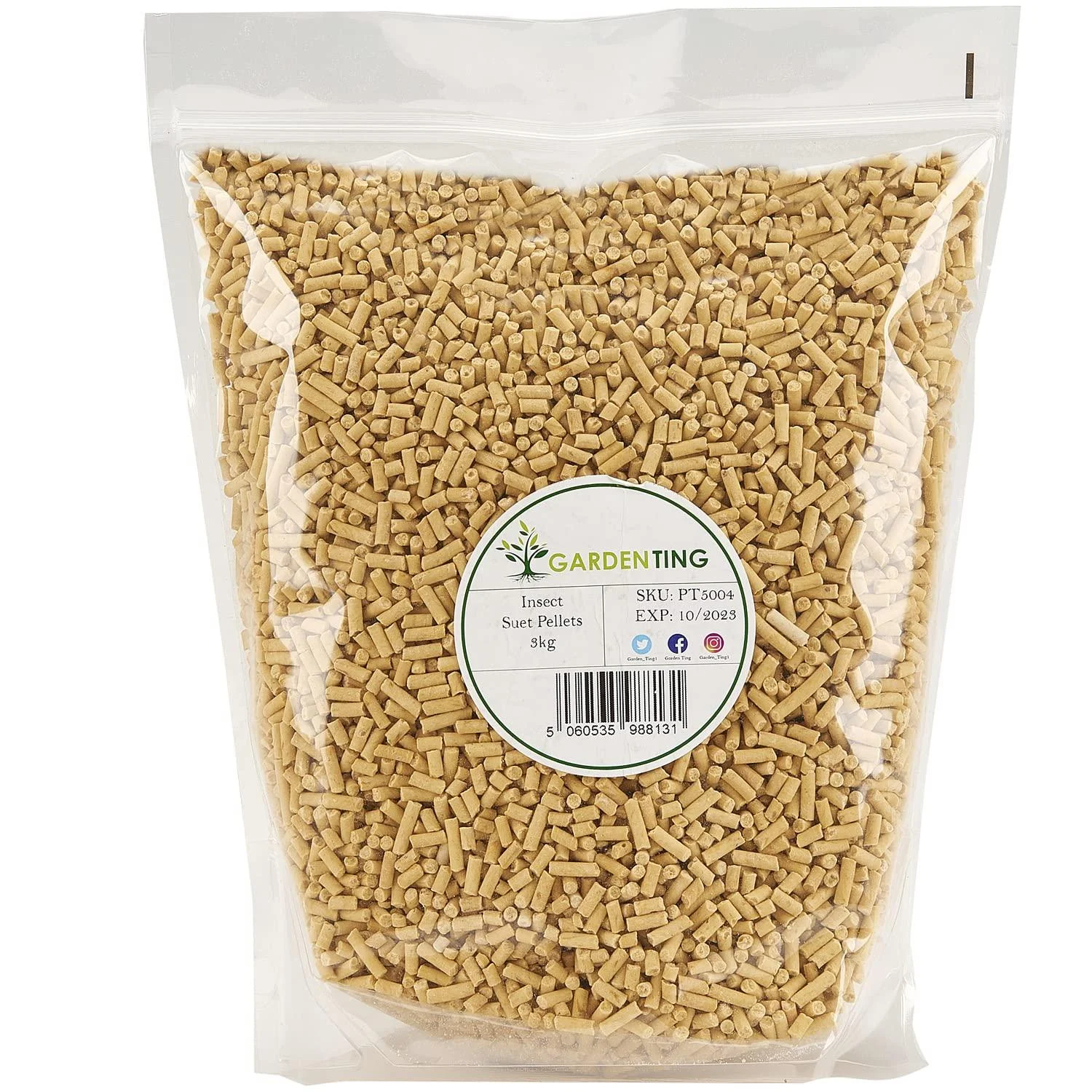 Garden Ting Insect Suet Pellets Wild Bird Food 3 kg