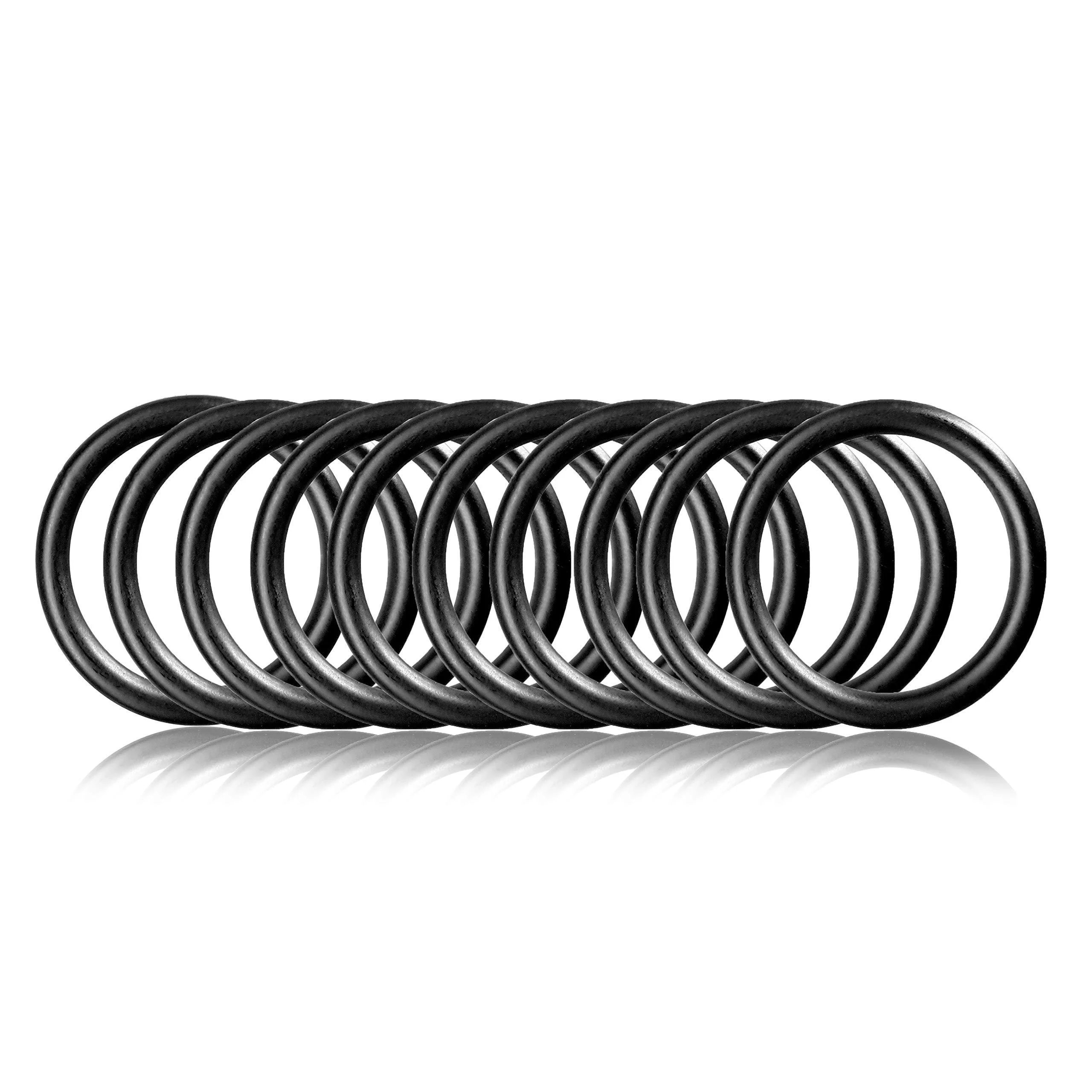 O-Ring made of steel L 10 Set DIY dog leash/dog neck band non-rusting ideal with Paracord 550 welded color: black matt 10 pieces black 32mm inside