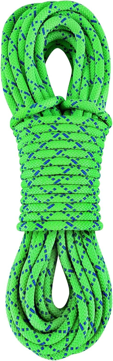Accessory Cord Prusik Cord Double Braid Pre Cut Marine Rope Nylon Rope - Green 8mm - 100FT 30 M