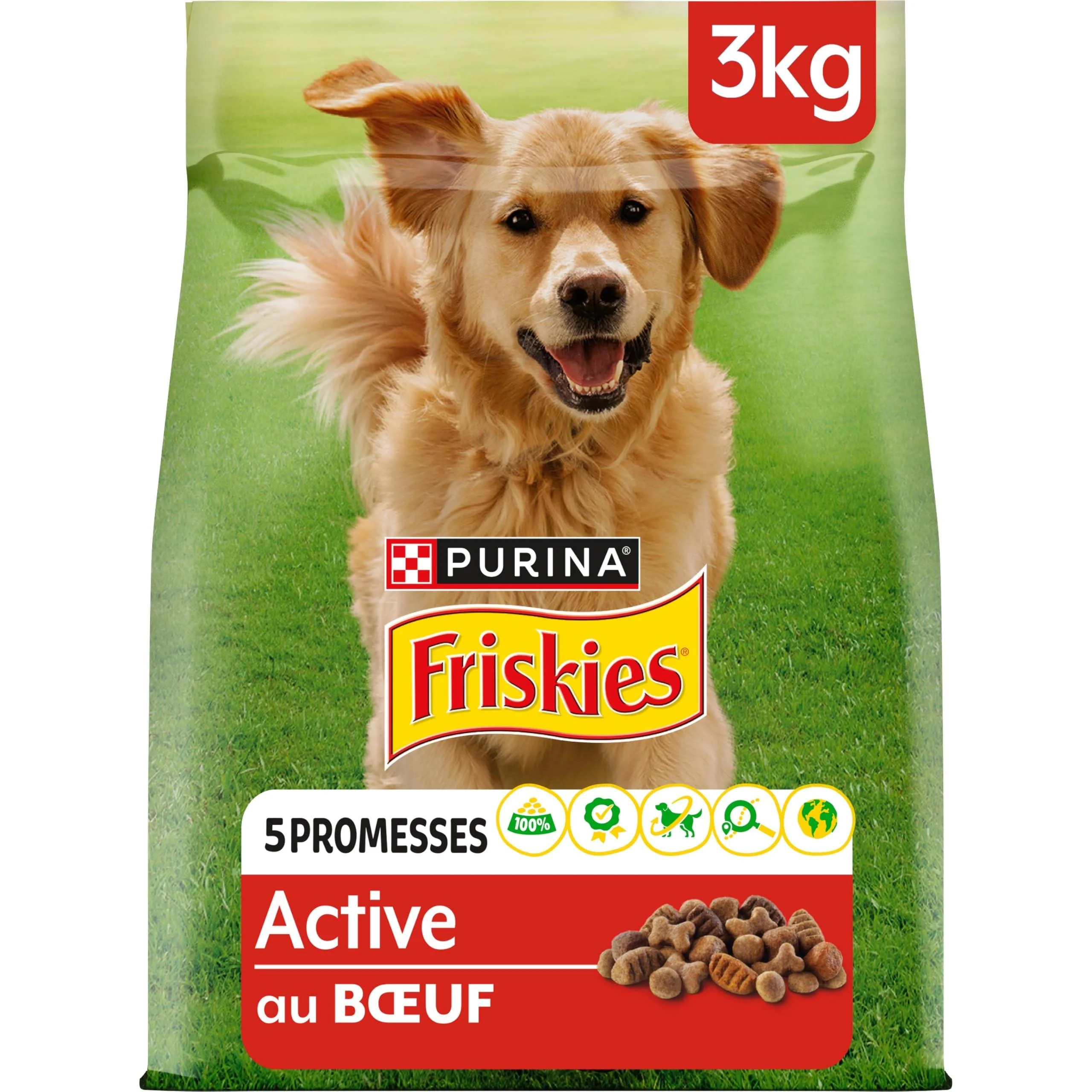 FRISKIES Active Beef Dog Food 3KG
