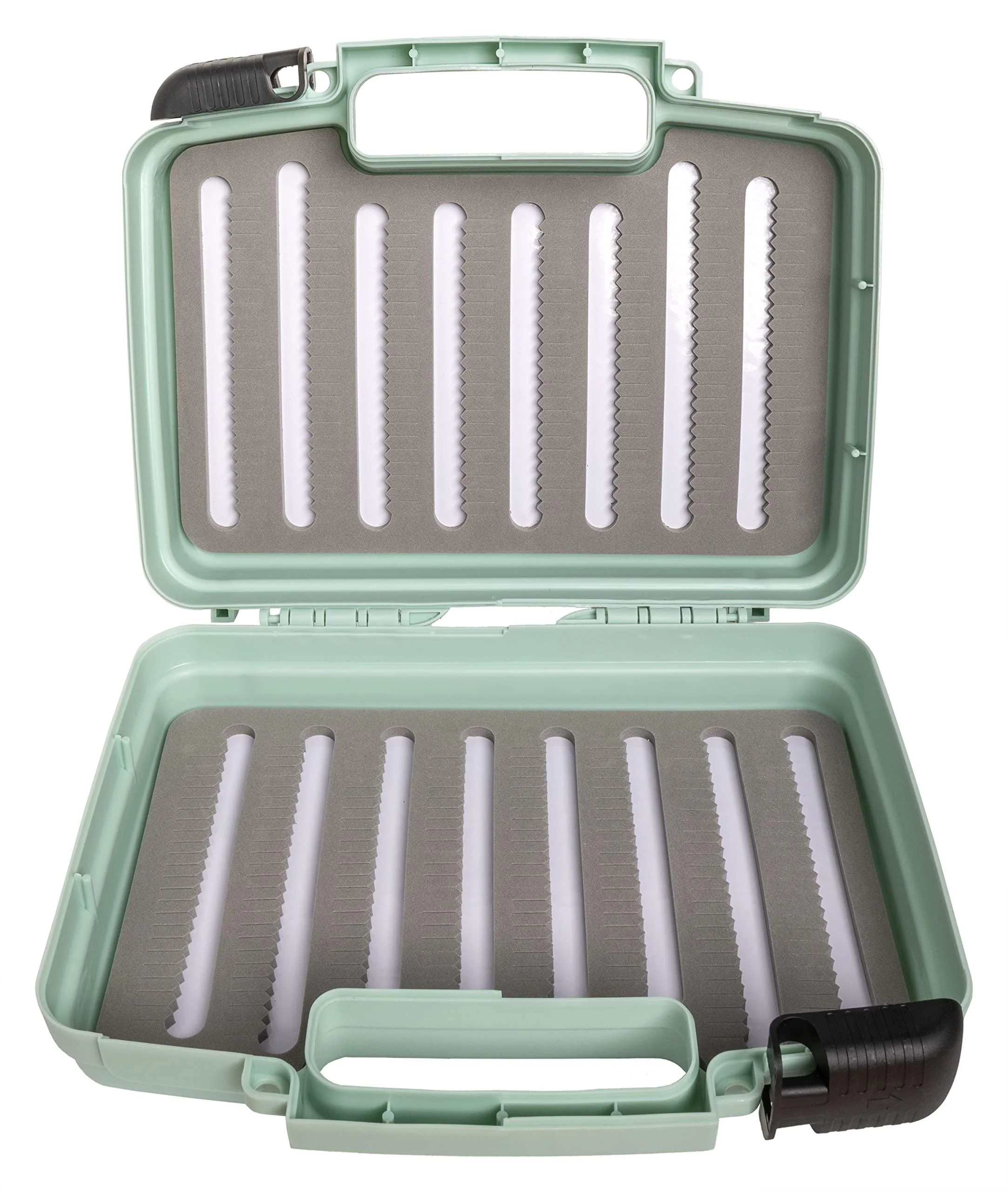 Kingfisher Fly Fishing Medium Fly Boat Box Sage - Foam A & A