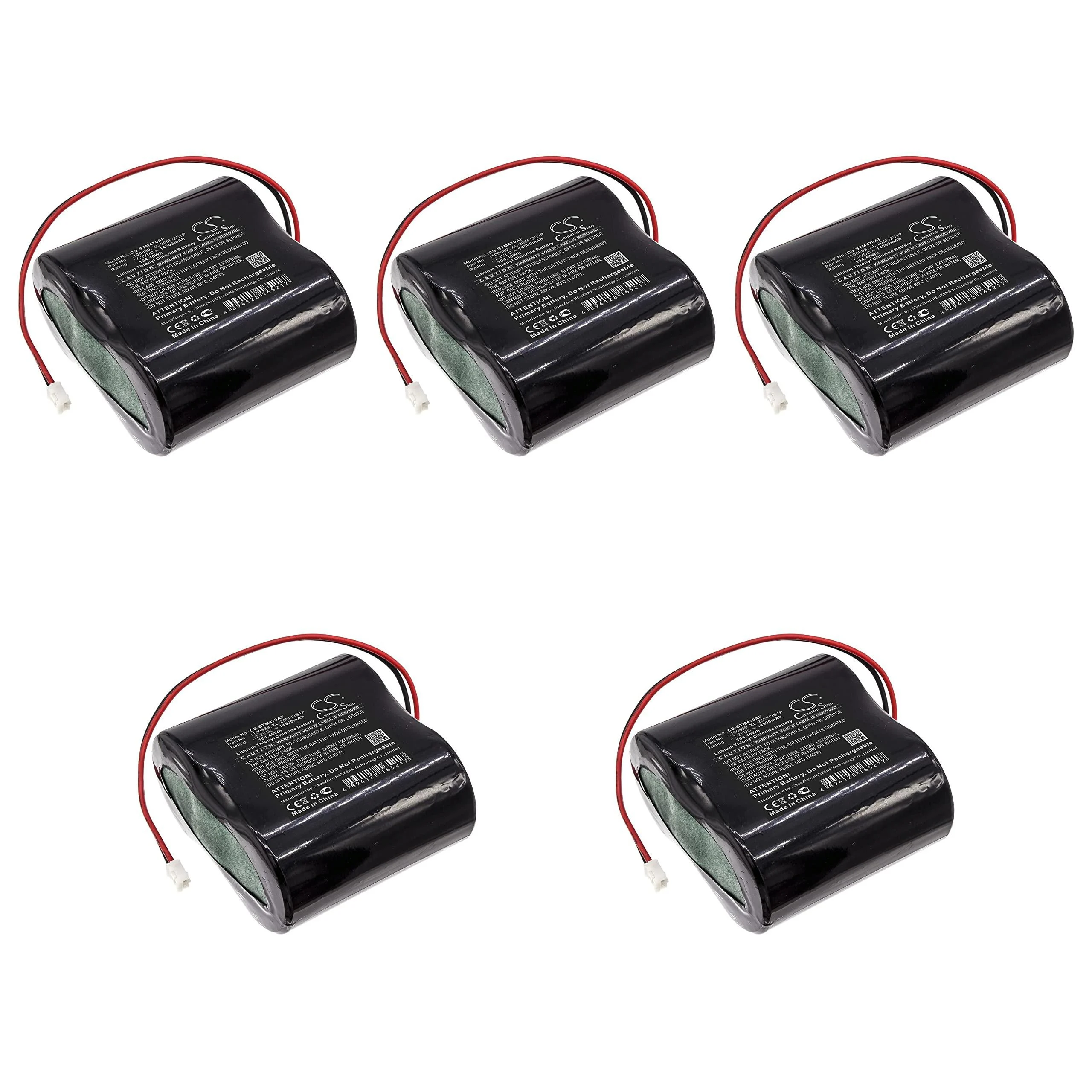 5 Pcs 7.2V 100889 XL-205F/2S1P Battery Replacement for Seametrics iMag4700 Flowmeter AG2000 Flowmeter