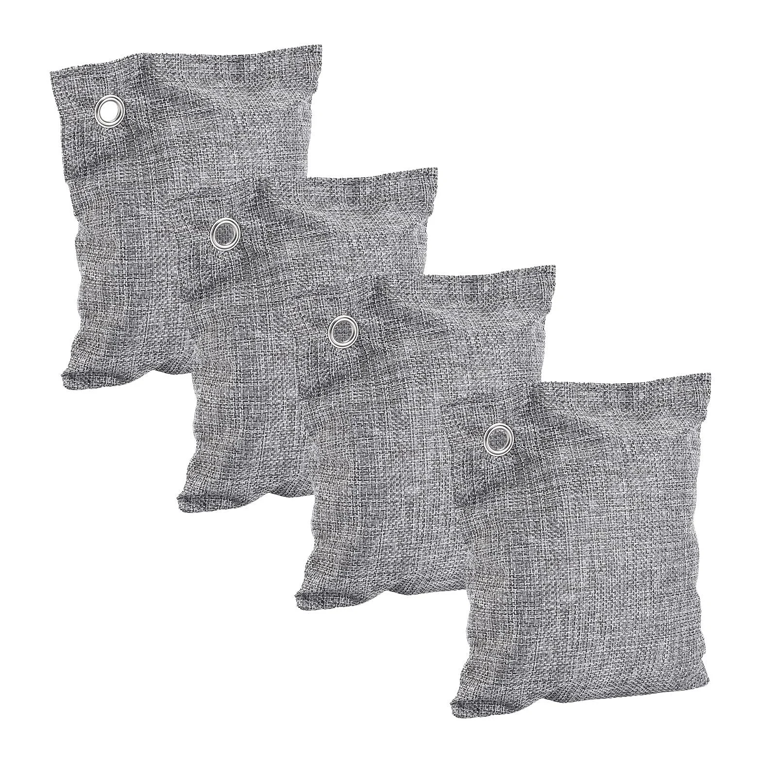 Bamboo Activated Charcoal Bags, Air Purifying Odor Eliminator for Home 4 Pack - GSM Brands