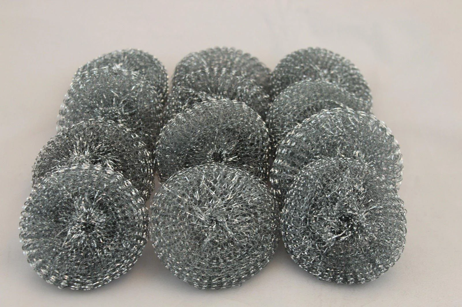12 x stainless steel cleaning spiral scourer pot sponge scourer - Gluecksshop