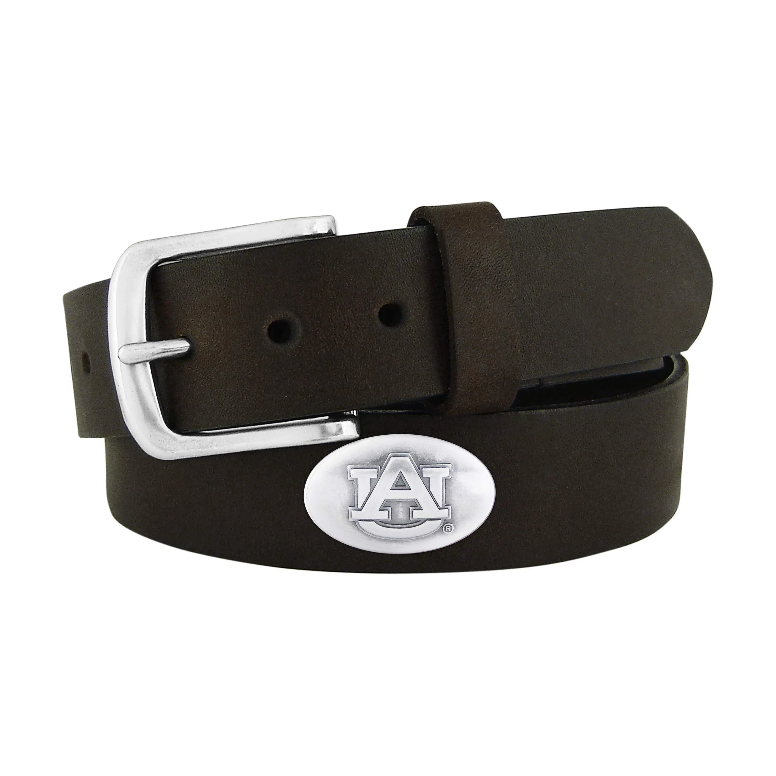 NCAA Auburn Tigers Brown Leather Concho Belt, 38 - ZEP-PRO