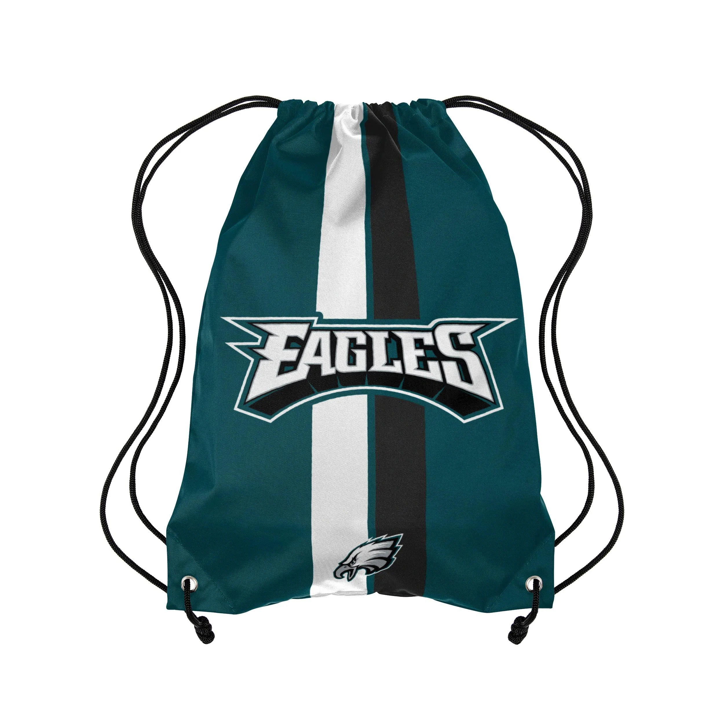 FOCO Philadelphia Eagles NFL Team Stripe Wordmark Drawstring Backpack