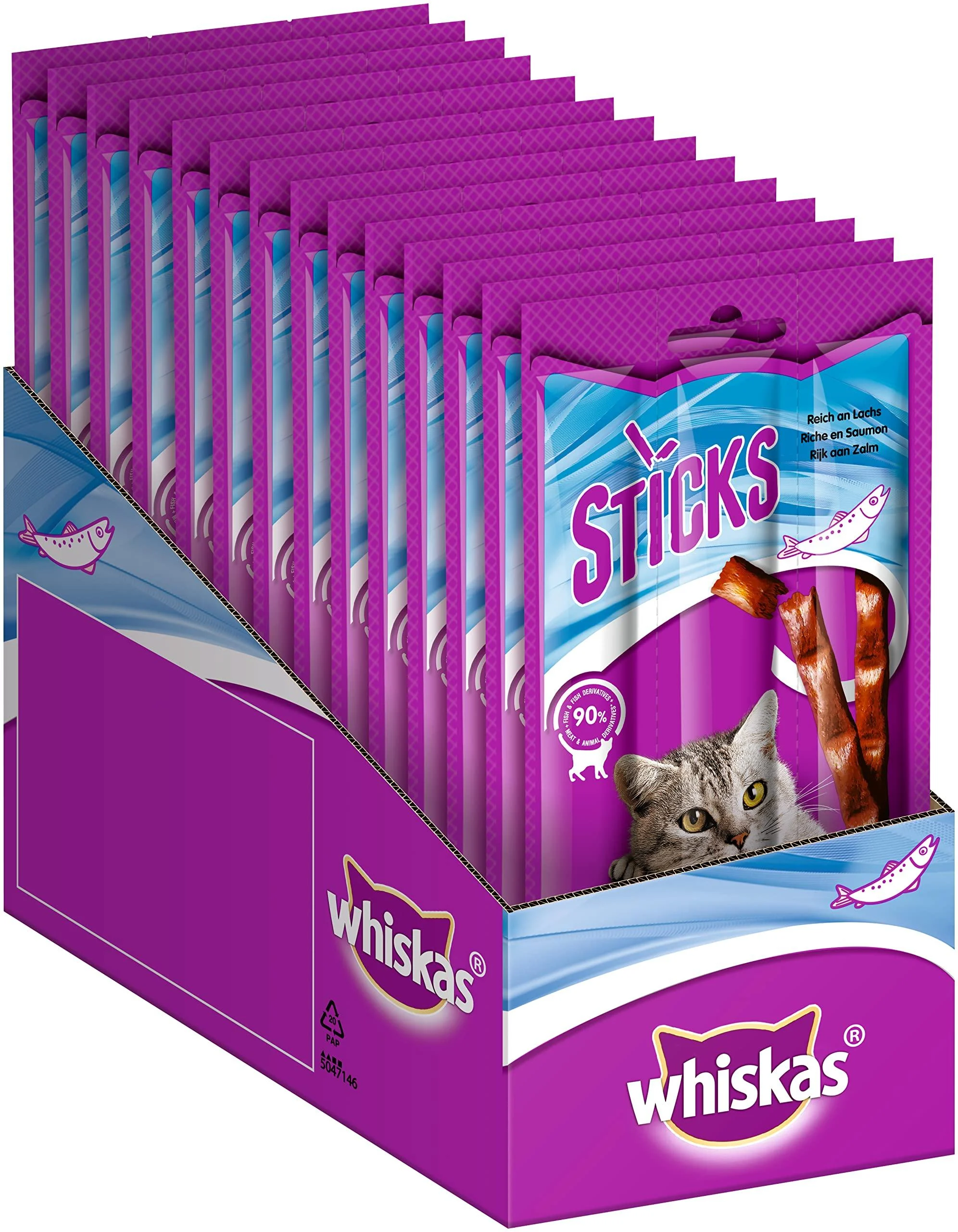Whiskas Sticks Rich in Salmon 14 x 6 pieces